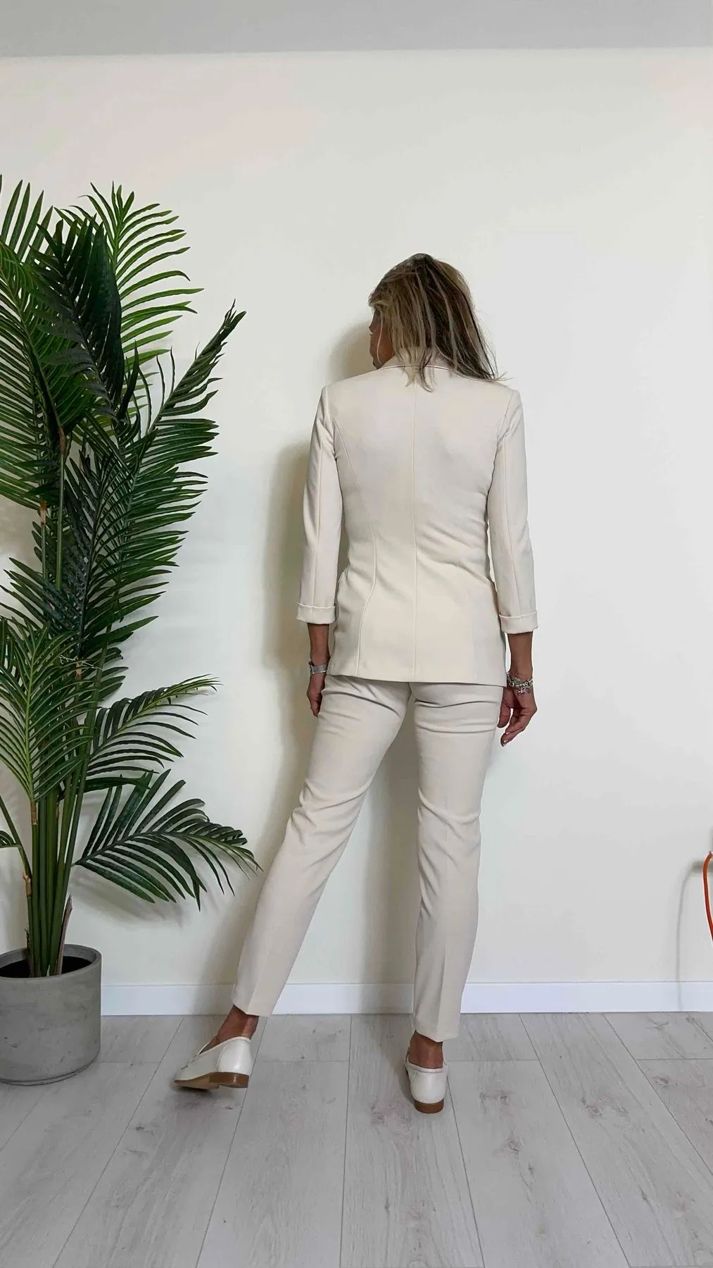 IMPERIAL - PVN2HAWSS24 - PANTALONE IN CREPE A SIGARETTA CON PROFILI RASO