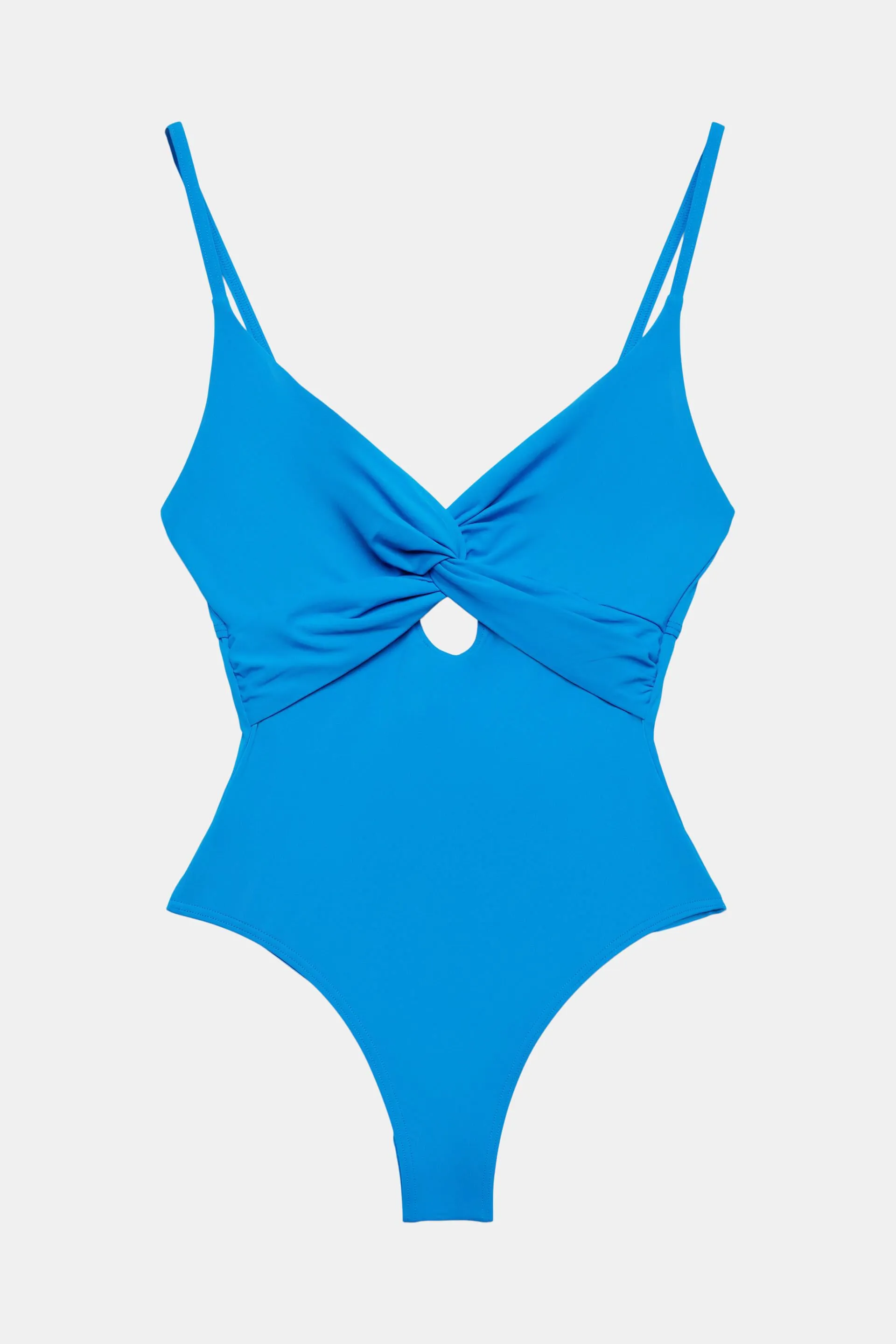 In materiale riciclato: costume da bagno con dettaglio annodato