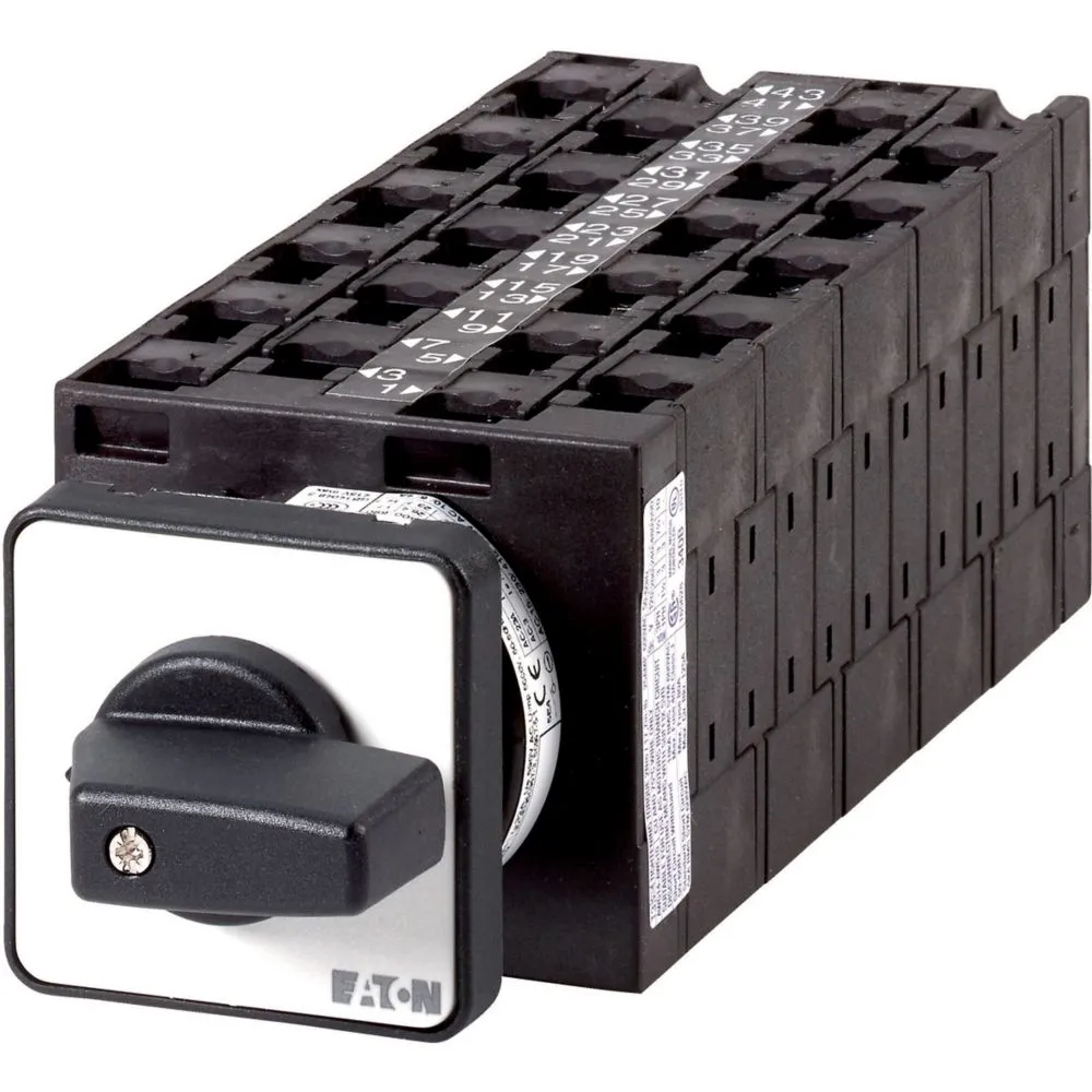 Interruttore Cam Eaton serie T3 003861 T3-11-15021/E 3P, 7 posizioni, 32A, 690V (Volts)