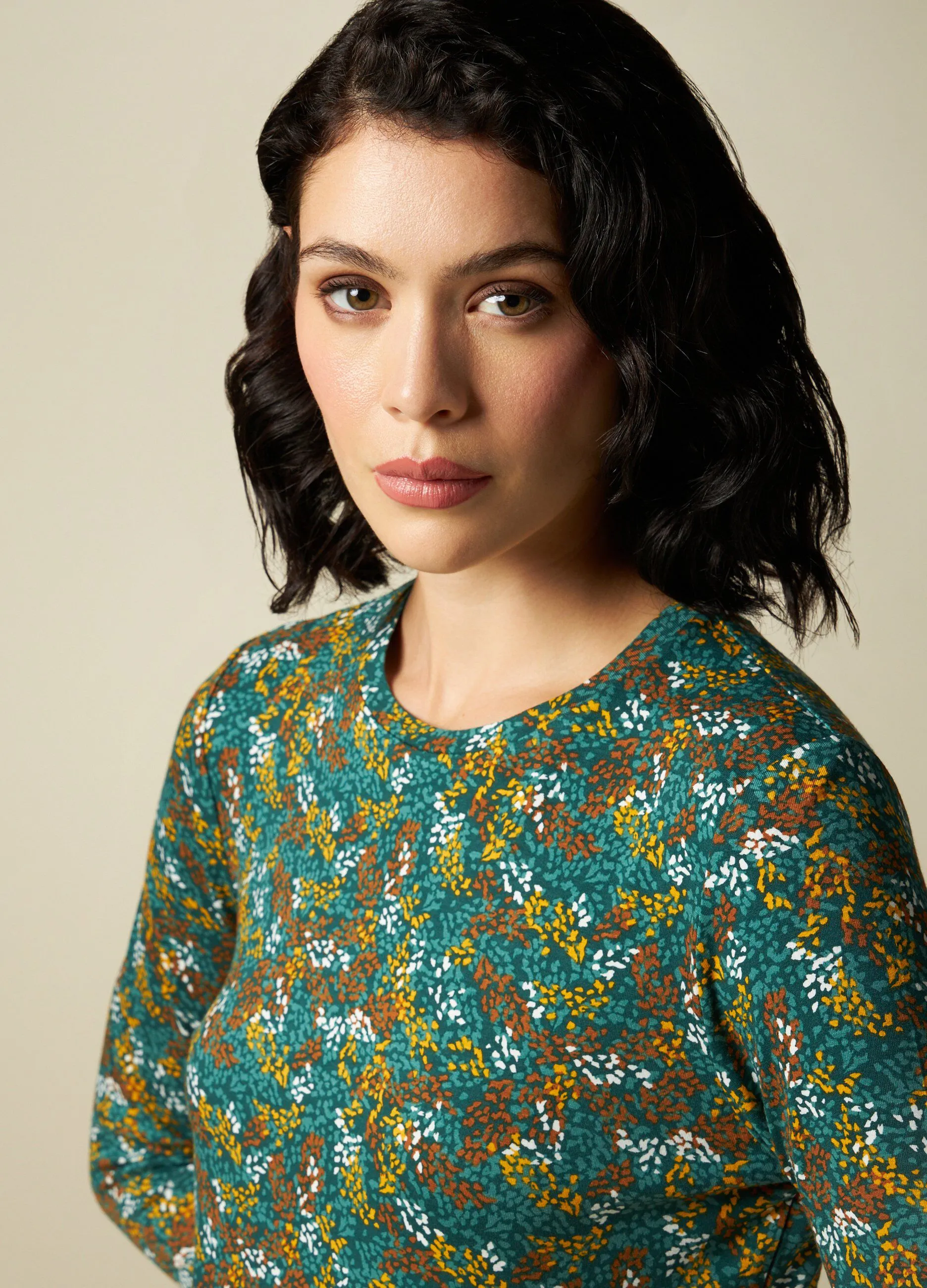 IWIE  T-shirt con maniche a 3/4 donna