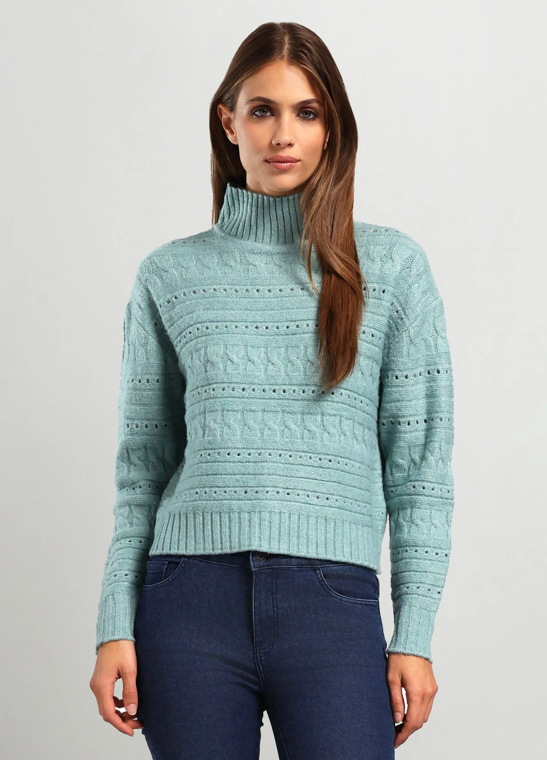 IWIE  Tricot a collo alto donna