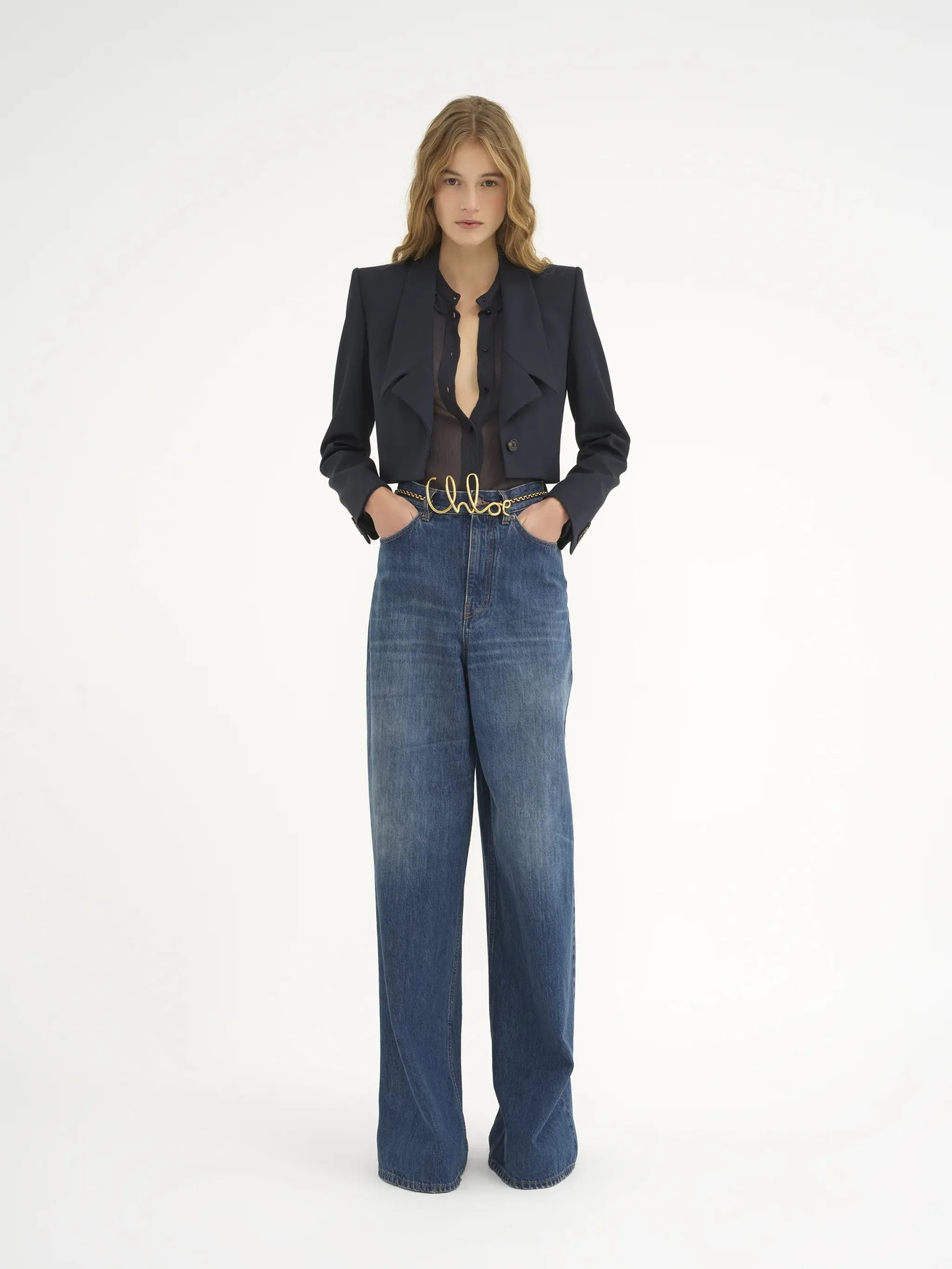 Jeans a gamba ampia