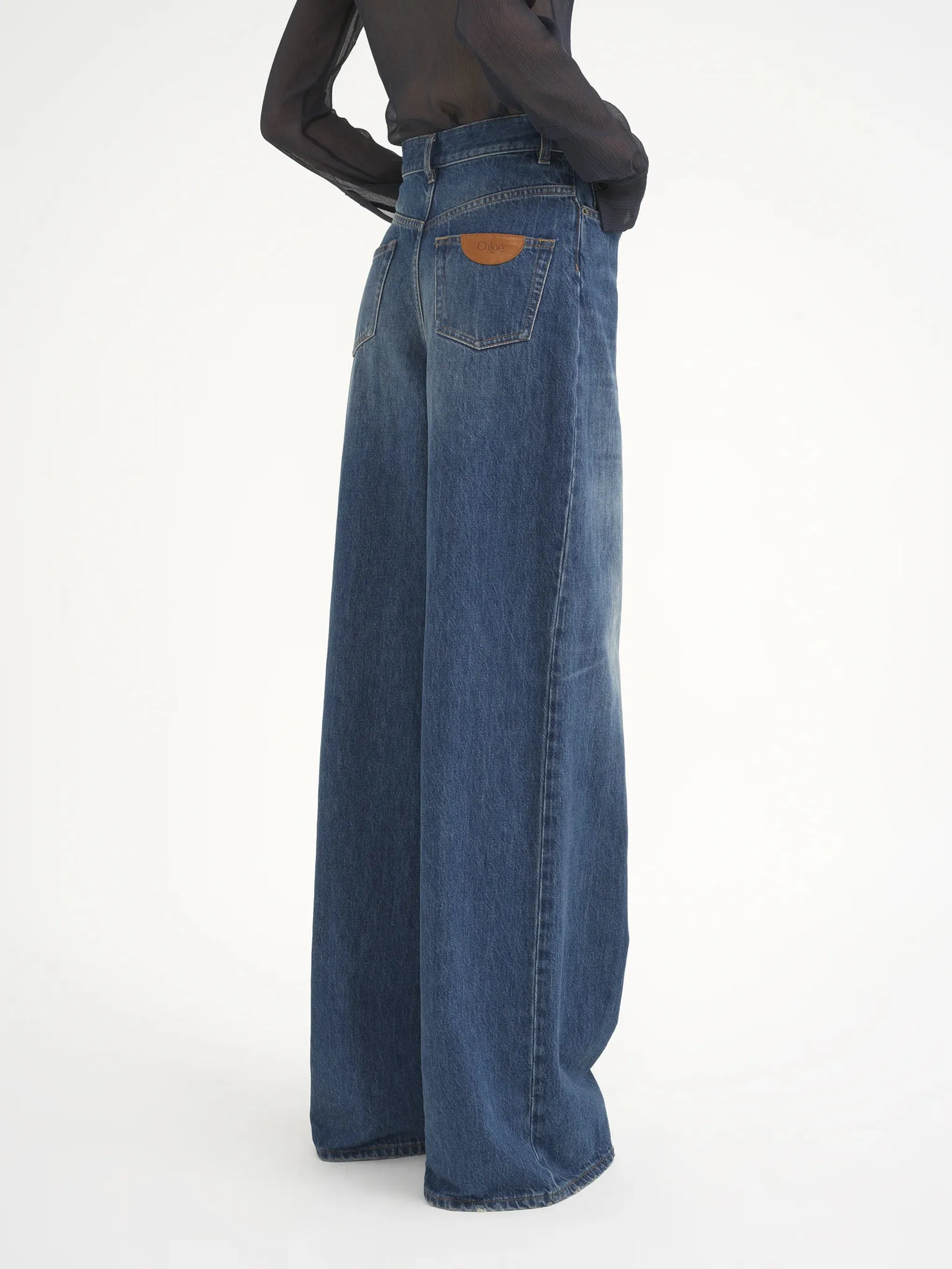 Jeans a gamba ampia