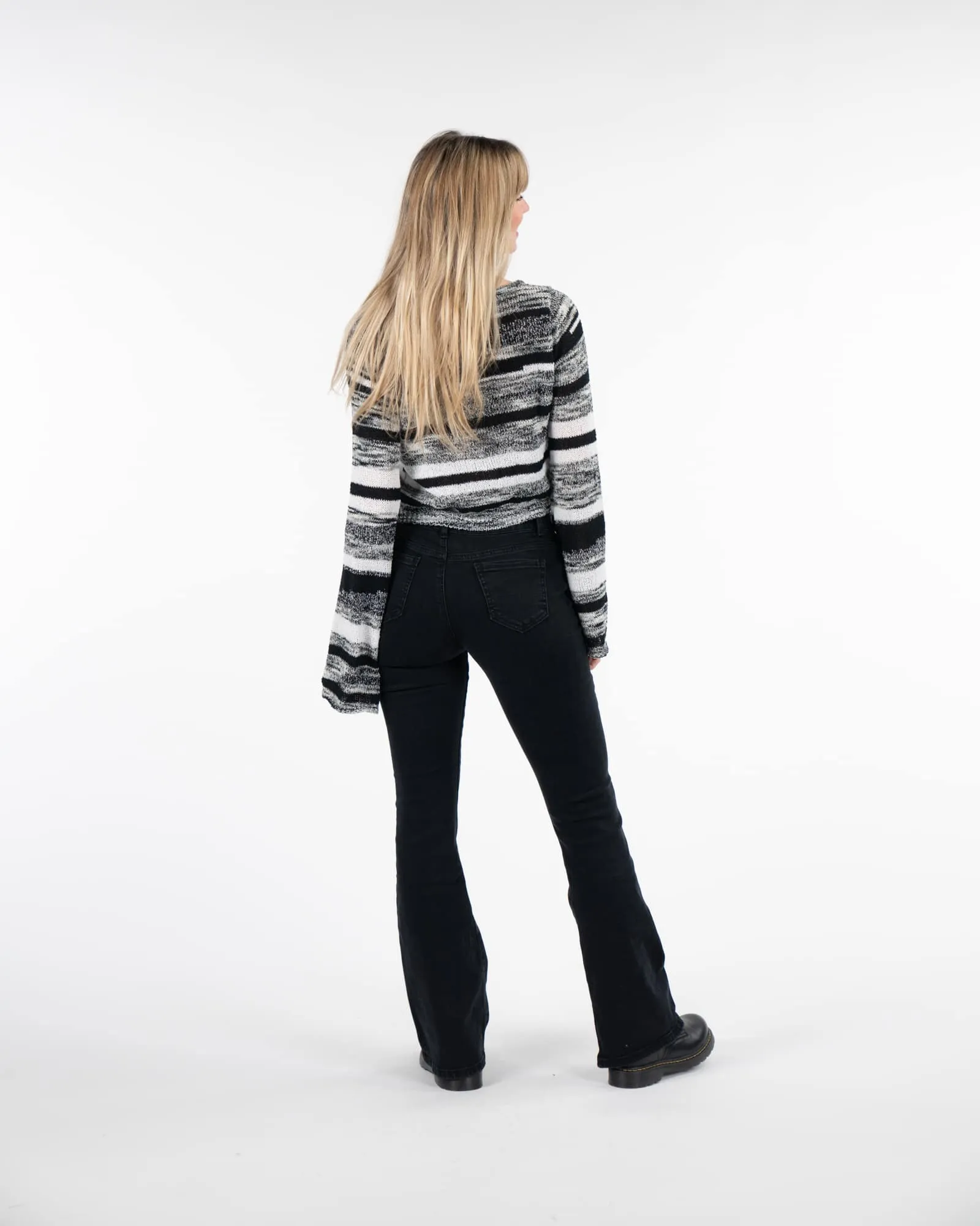 Jeans a zampa -NERO