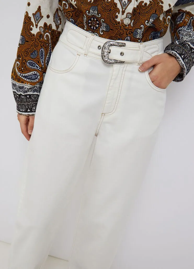 Jeans boyfriend con cintura liu jo