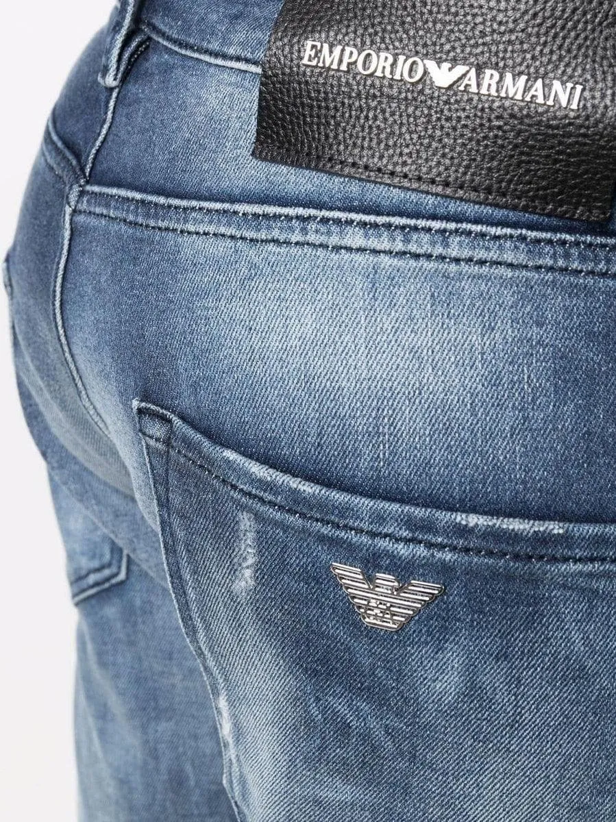 Jeans con effetto candeggiato