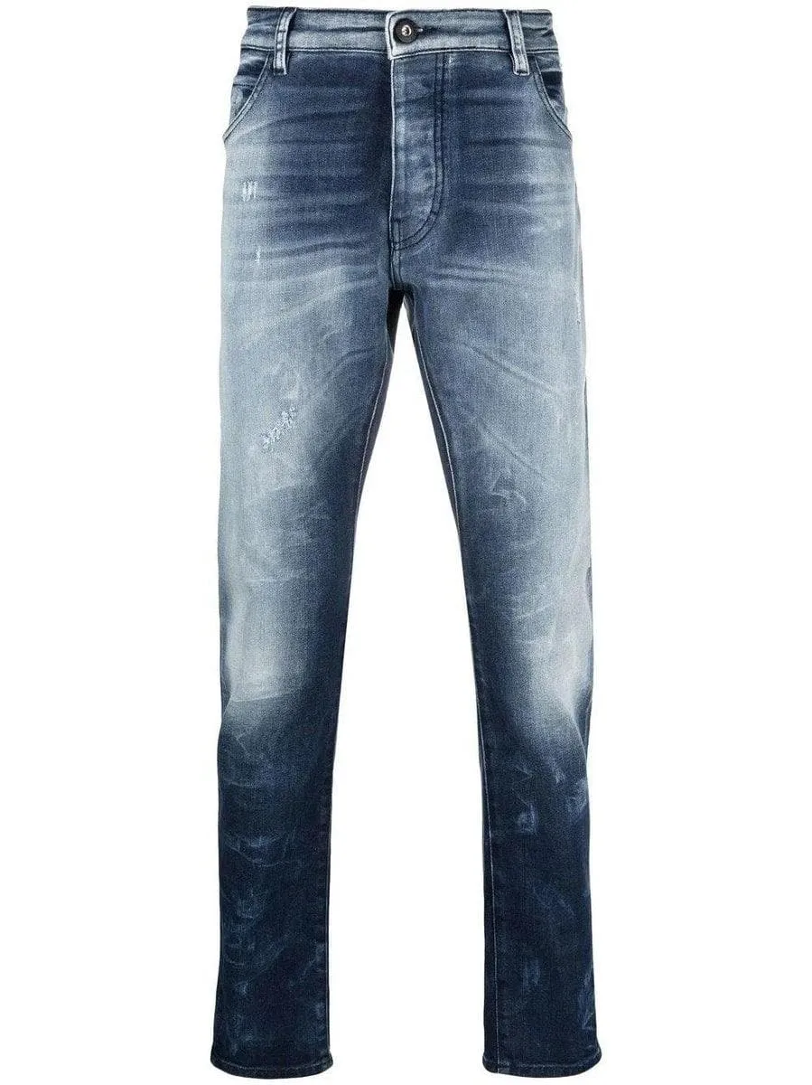 Jeans con effetto candeggiato