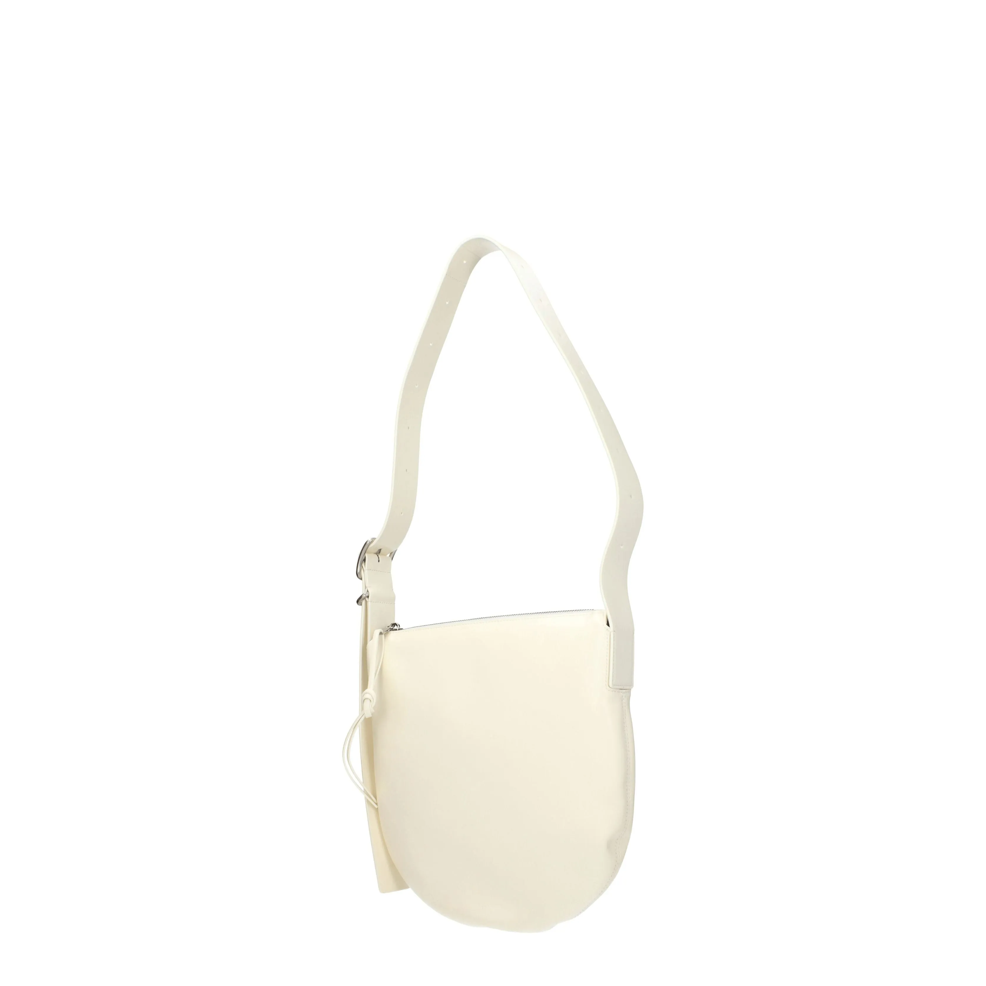 Jil Sander Borse a Spalla Donna Pelle Beige/Guscio d'Uovo
