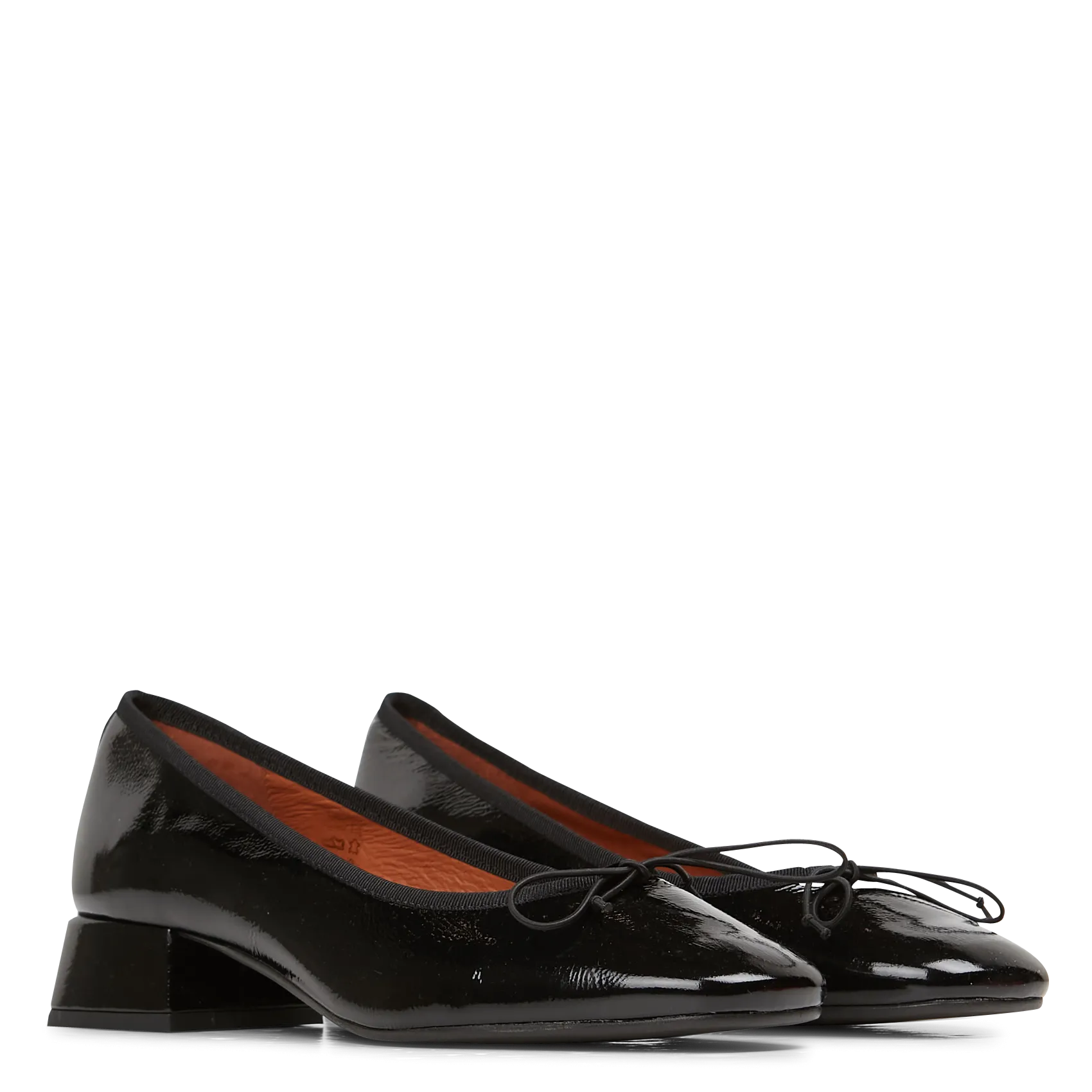  JONAK   DYBIL - Ballerine con tacco in pelle lucida | Nero