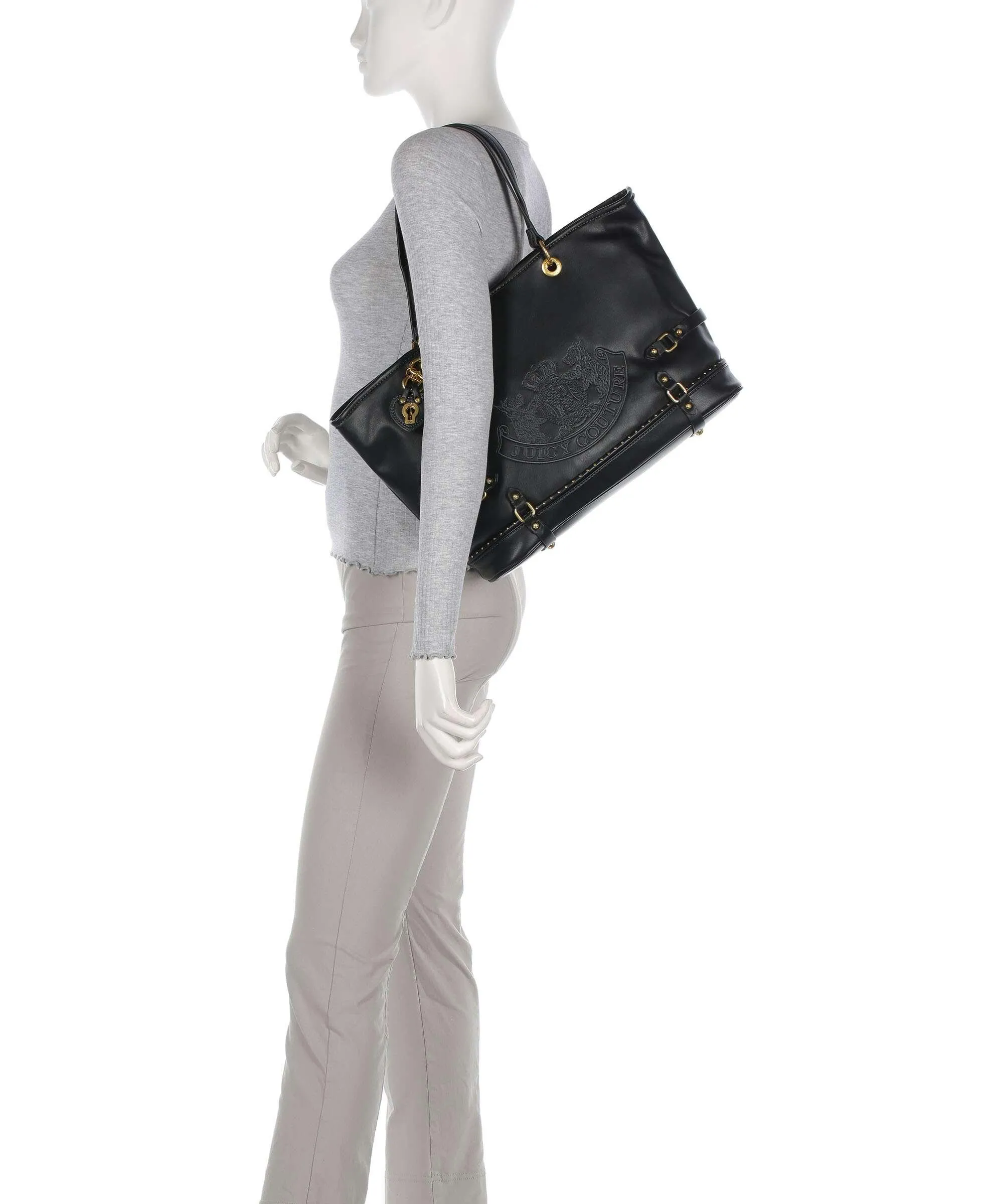  Juicy Couture Twig Borsa shopper pelle sintetica nero  