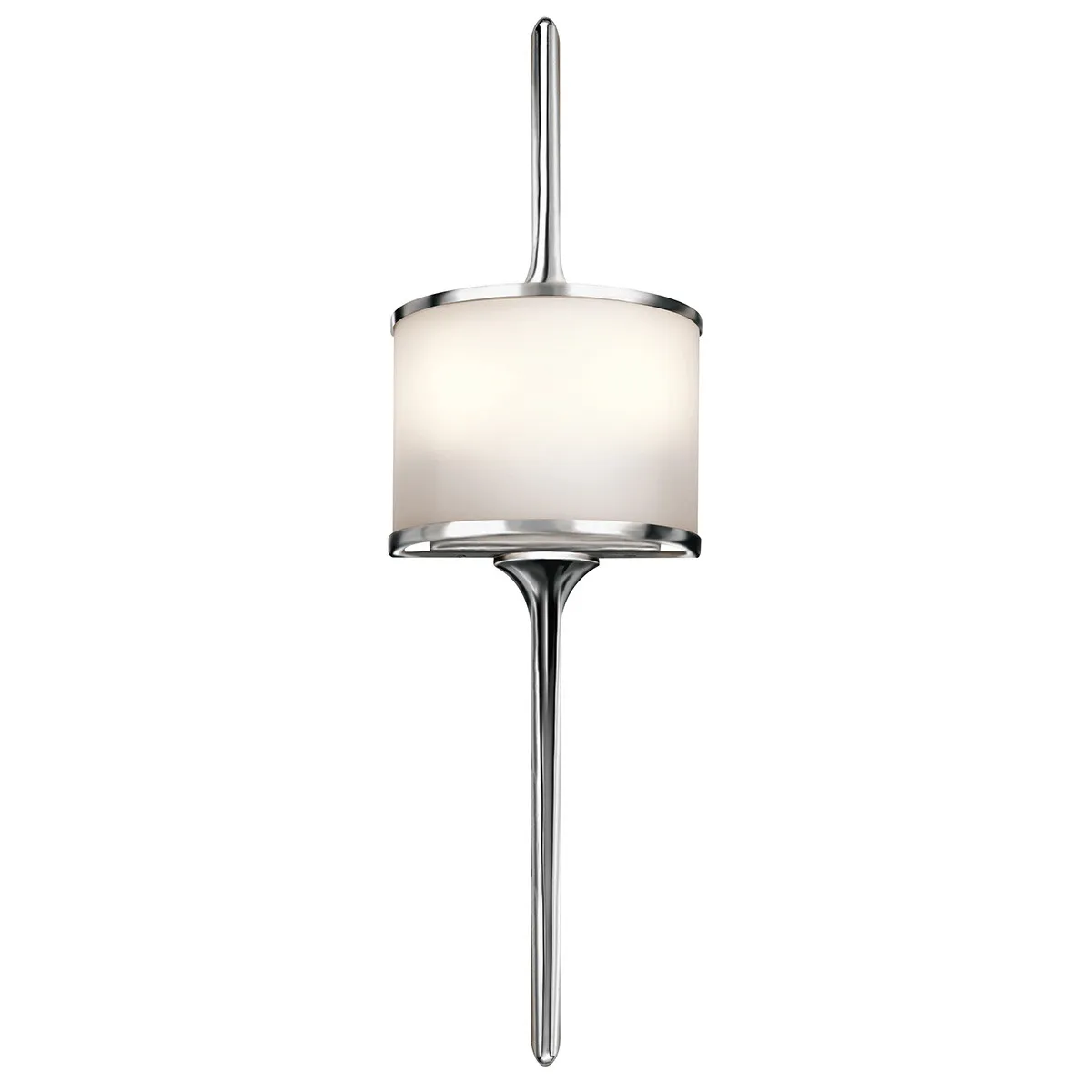 Kichler  Lampada da parete piccola in acciaio per bagno con diffusore in vetro a LED G9 Mona - 3W