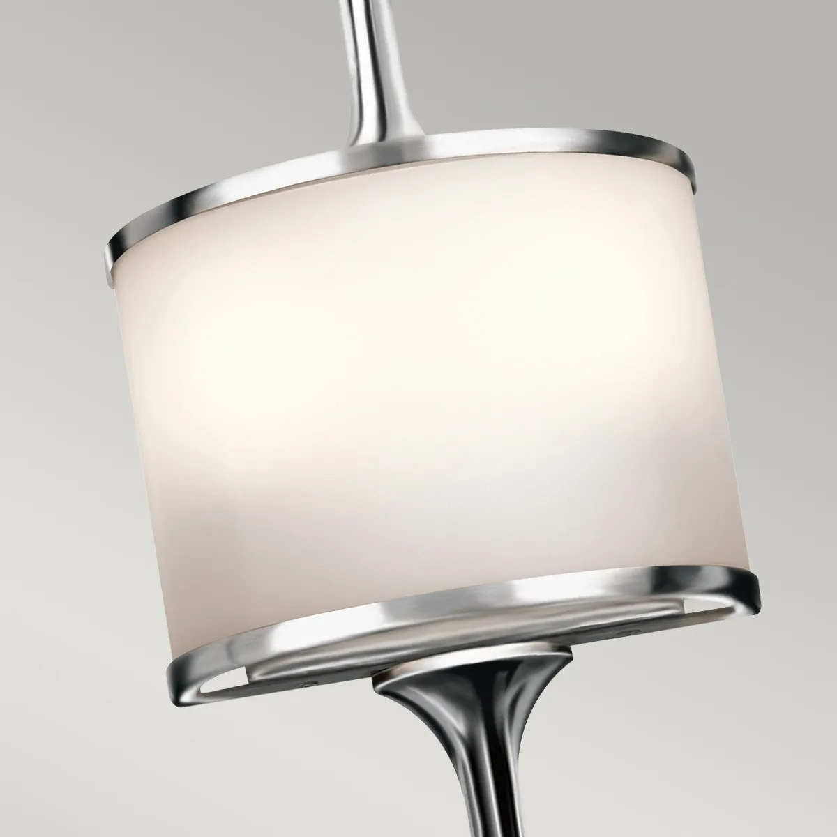 Kichler  Lampada da parete piccola in acciaio per bagno con diffusore in vetro a LED G9 Mona - 3W