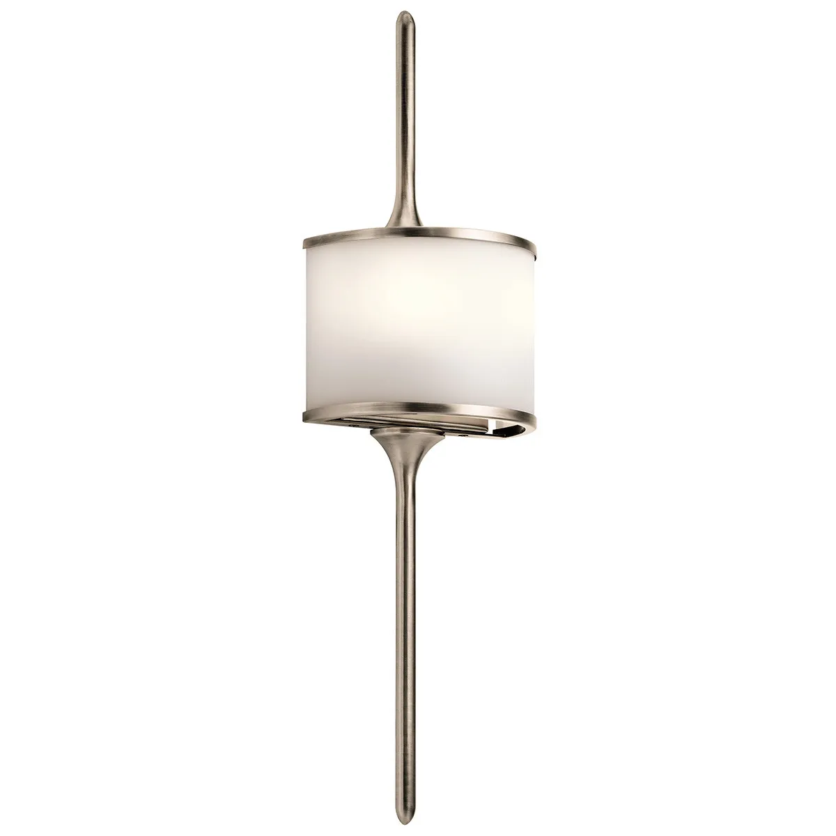 Kichler  Lampada da parete piccola in acciaio per bagno con diffusore in vetro a LED G9 Mona - 3W