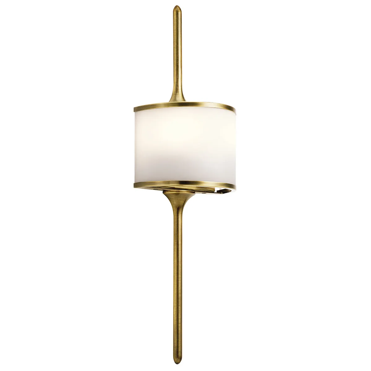 Kichler  Lampada da parete piccola in acciaio per bagno con diffusore in vetro a LED G9 Mona - 3W