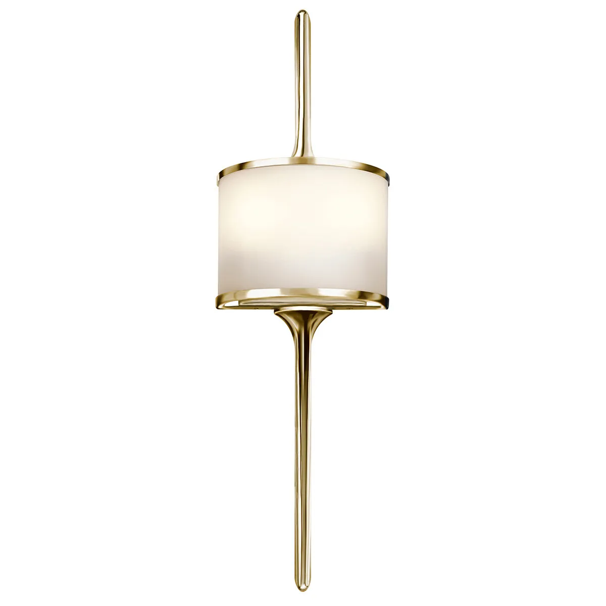 Kichler  Lampada da parete piccola in acciaio per bagno con diffusore in vetro a LED G9 Mona - 3W