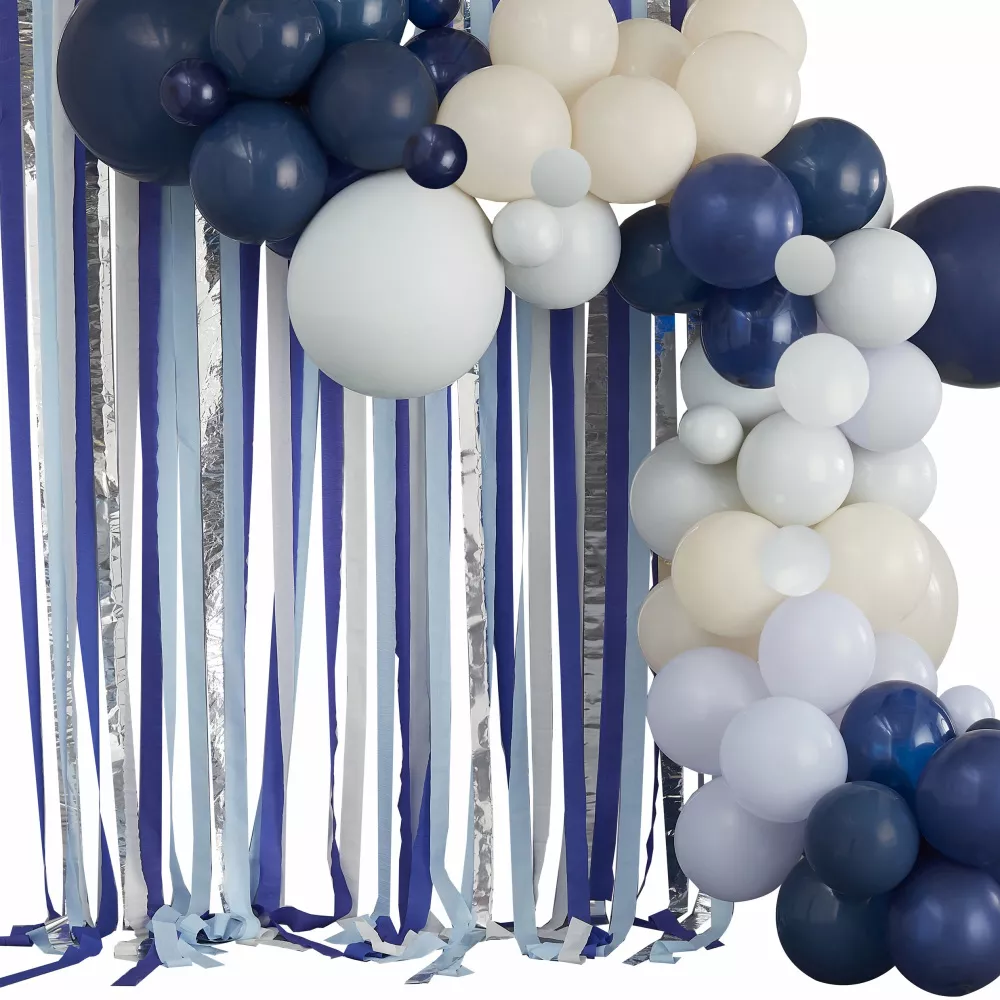 Kit di decorazioni per ghirlande di palloncini blu senza fine