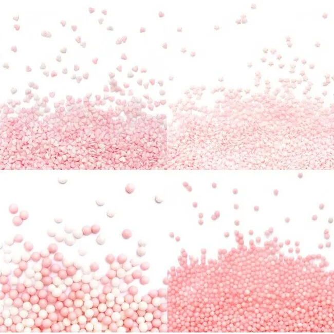 Kit di zuccherini rosa 68 gr - Scrapcooking