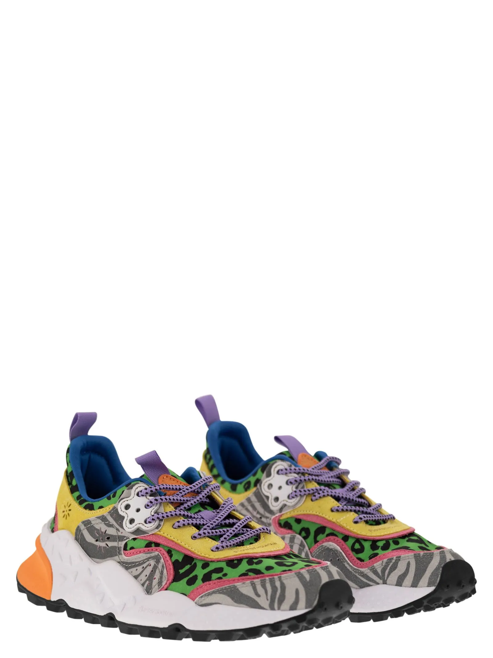 KOTETSU – Sneakers in suede e tessuto tecnico