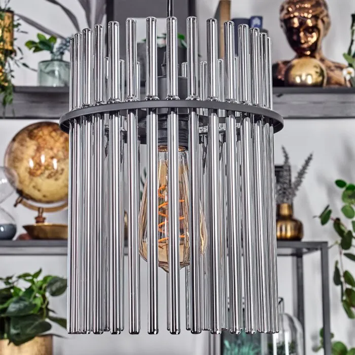 Lagielas Lampadario a sospensione Nero, 3-Luci