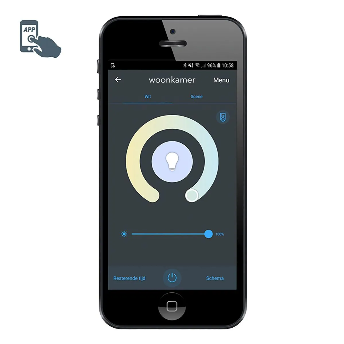 Lampada a sospensione intelligente nero con oro con vetro fumé inclusi 5 WiFi A60 - Zuzanna