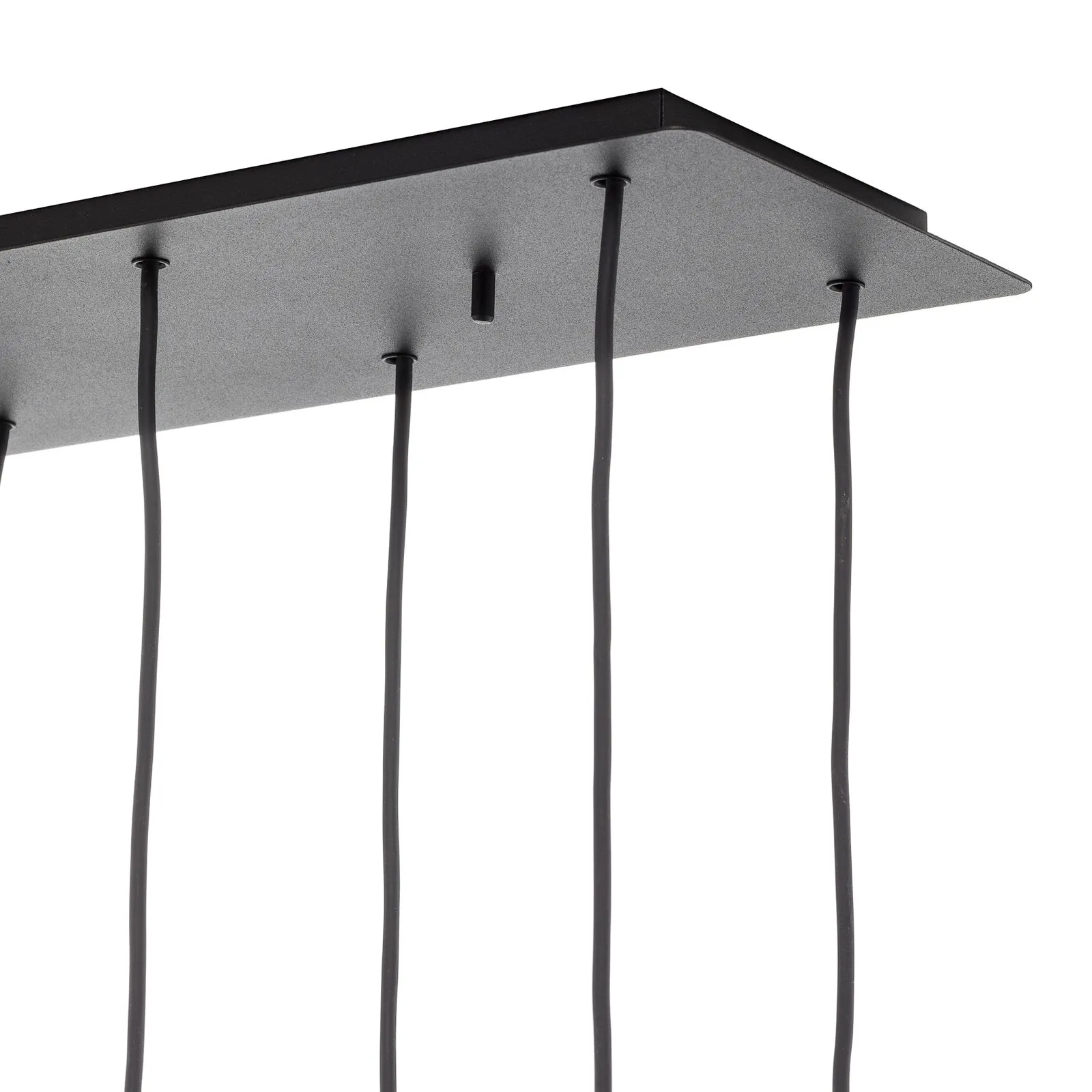 Lampada a sospensione Las 10 luci, nero