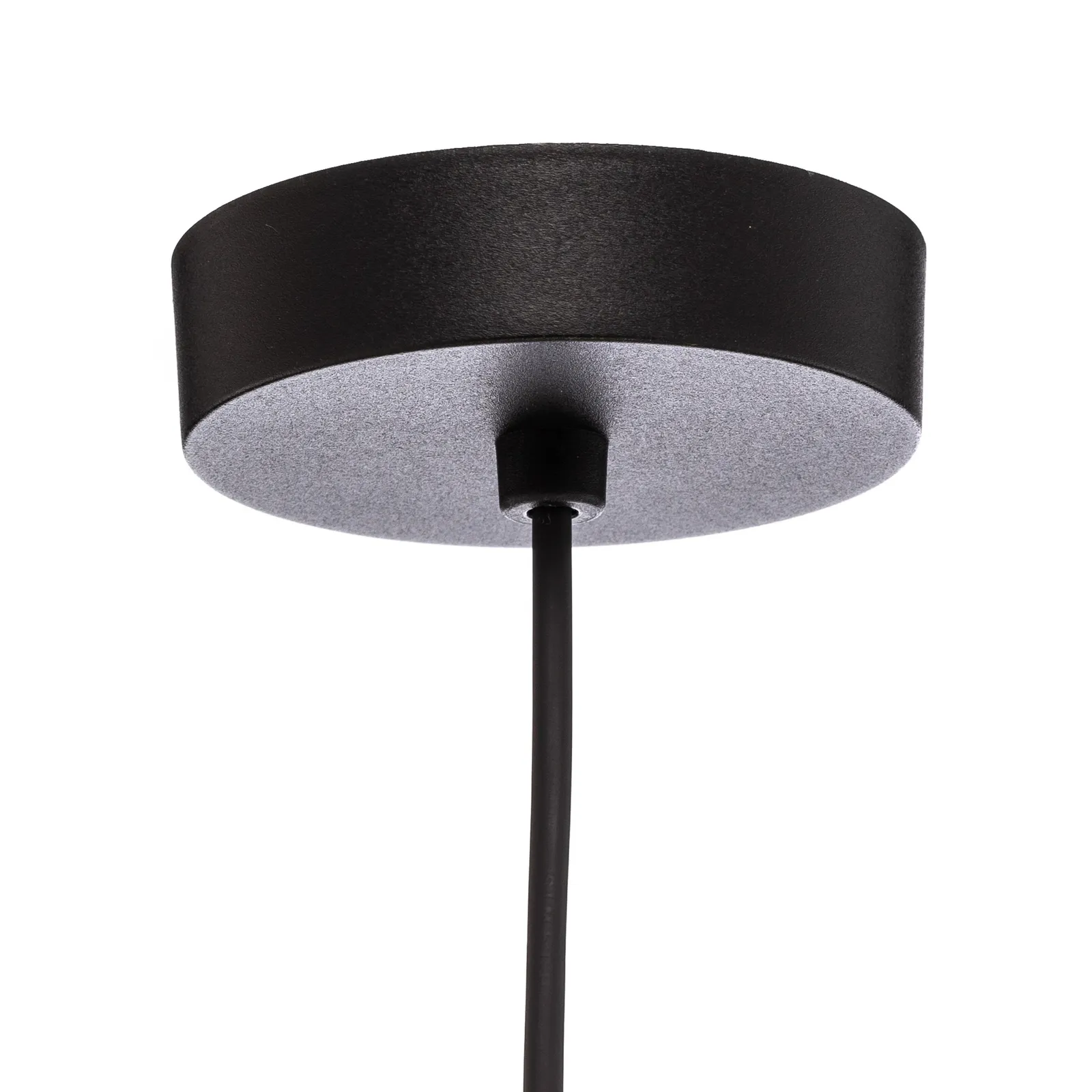 Lampada a sospensione Vibe, vetro marrone-trasparente, Ø 25 cm