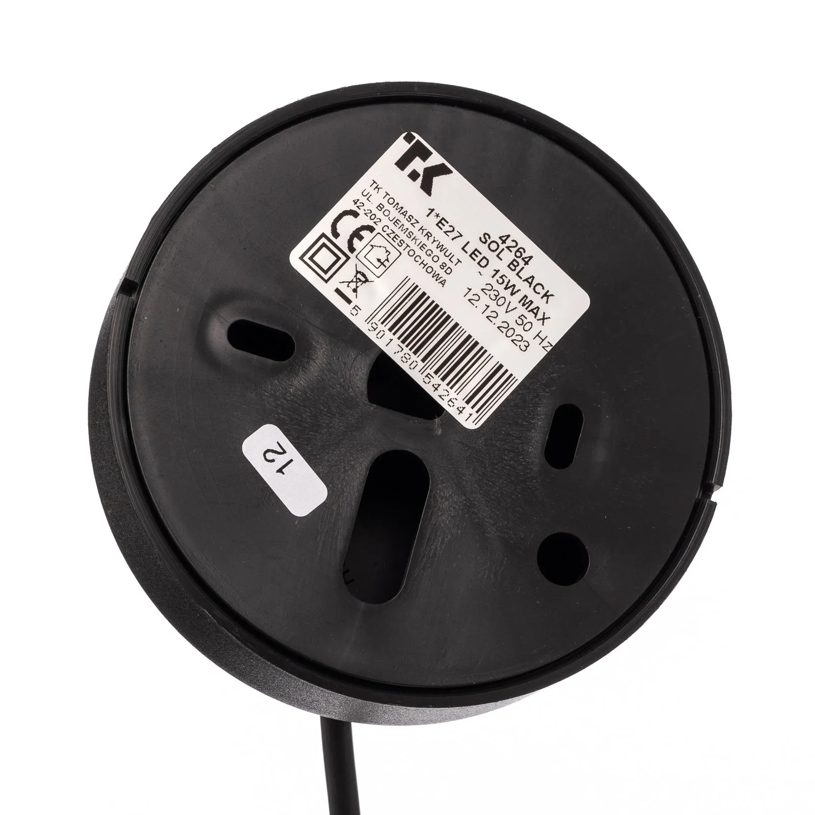 Lampada a sospensione Vibe, vetro marrone-trasparente, Ø 25 cm