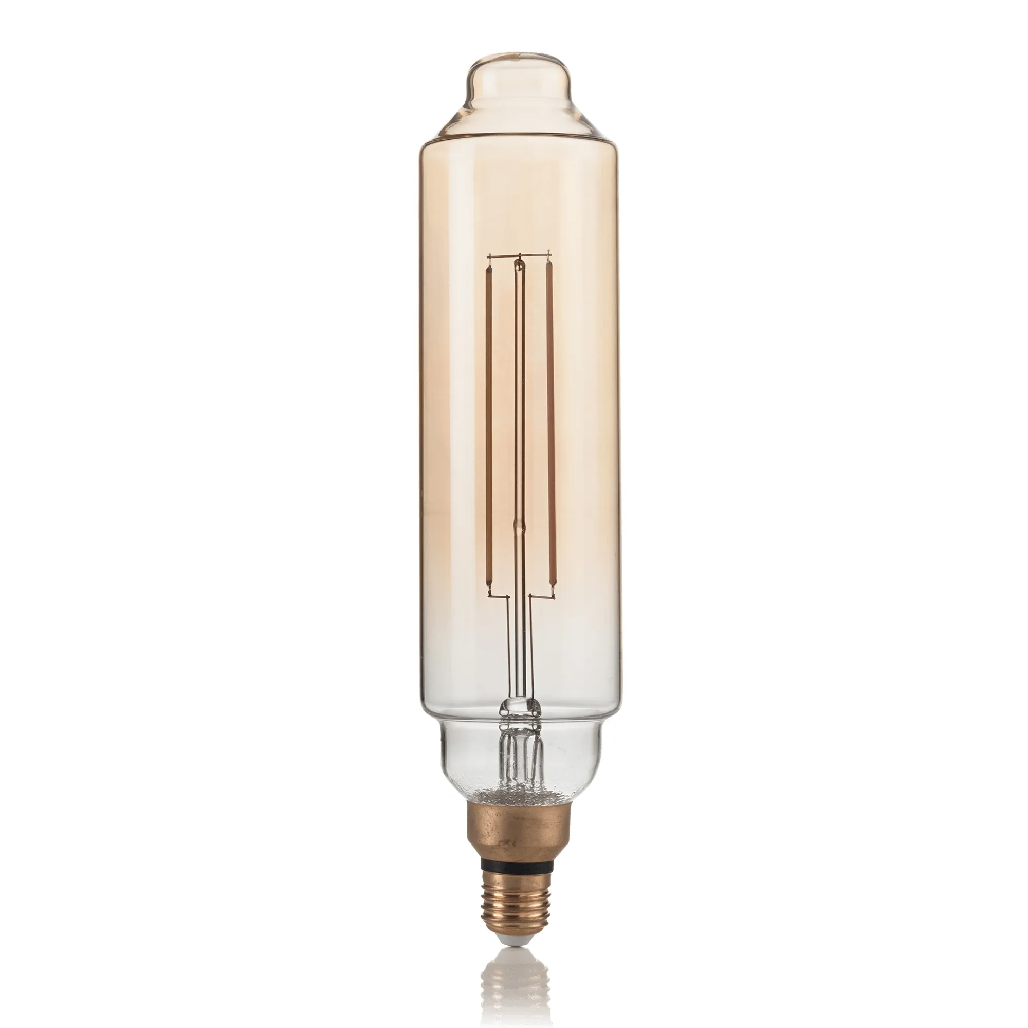 Lampadina IDEAL LUX – LINEARE XL E27 LED 4W 320Lm Luce Calda 2200K Vintage Vetro Ambra