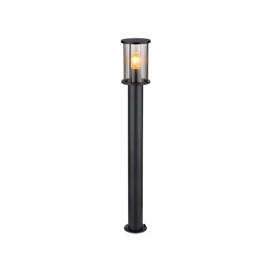 Lampione Gracey, altezza 100 cm, nero, acciaio inossidabile, IP54