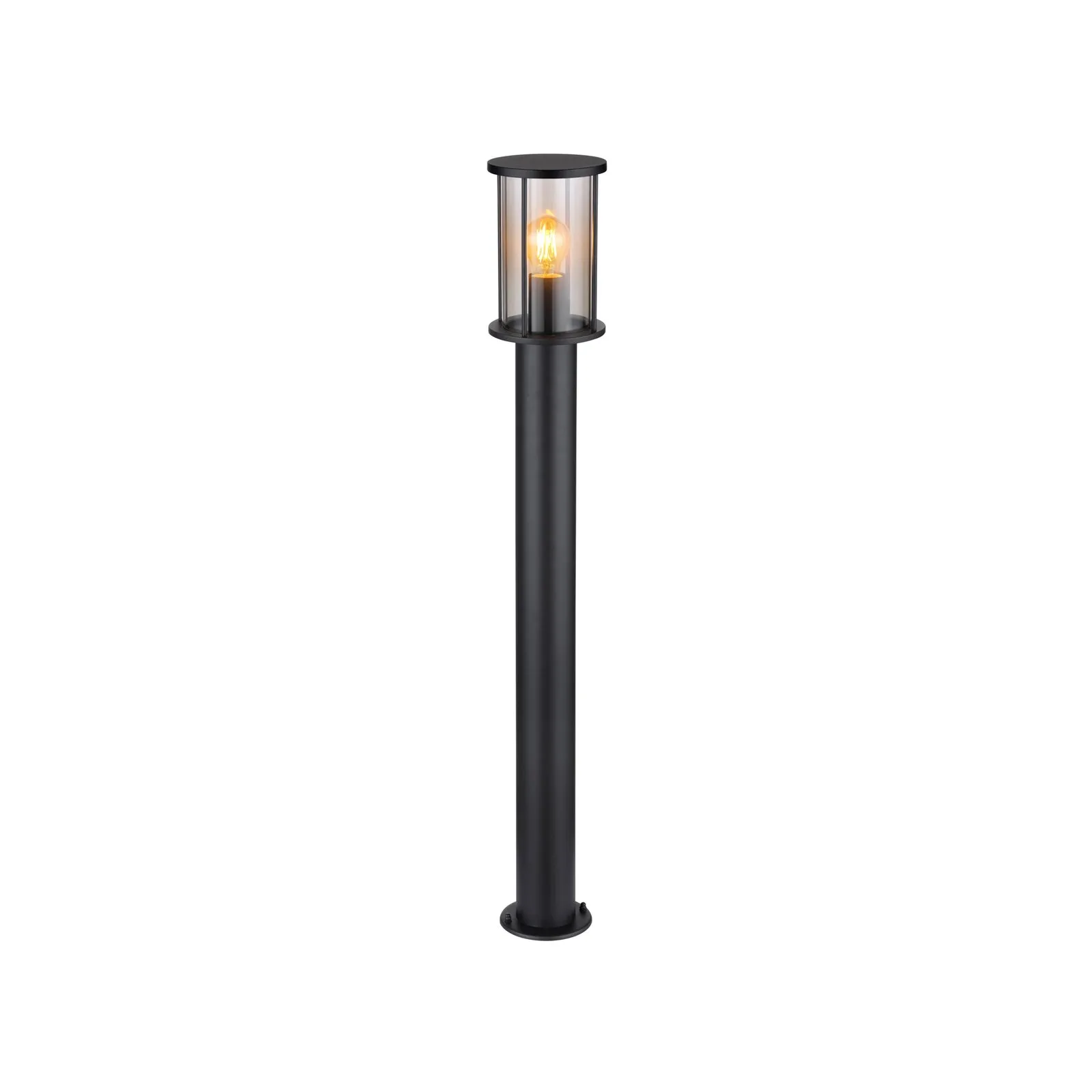 Lampione Gracey, altezza 100 cm, nero, acciaio inossidabile, IP54
