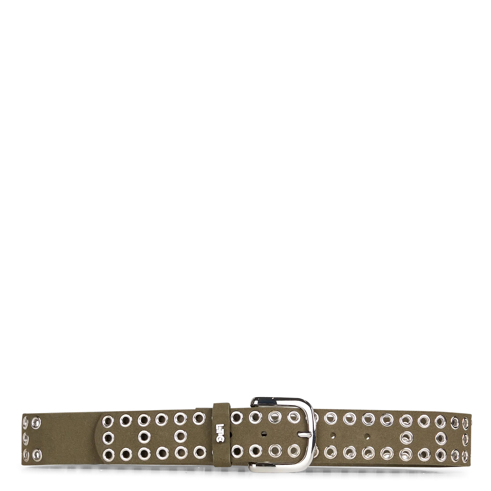  LE TEMPS DES CERISES   LUCIA - Cintura con occhielli in pelle | Verde