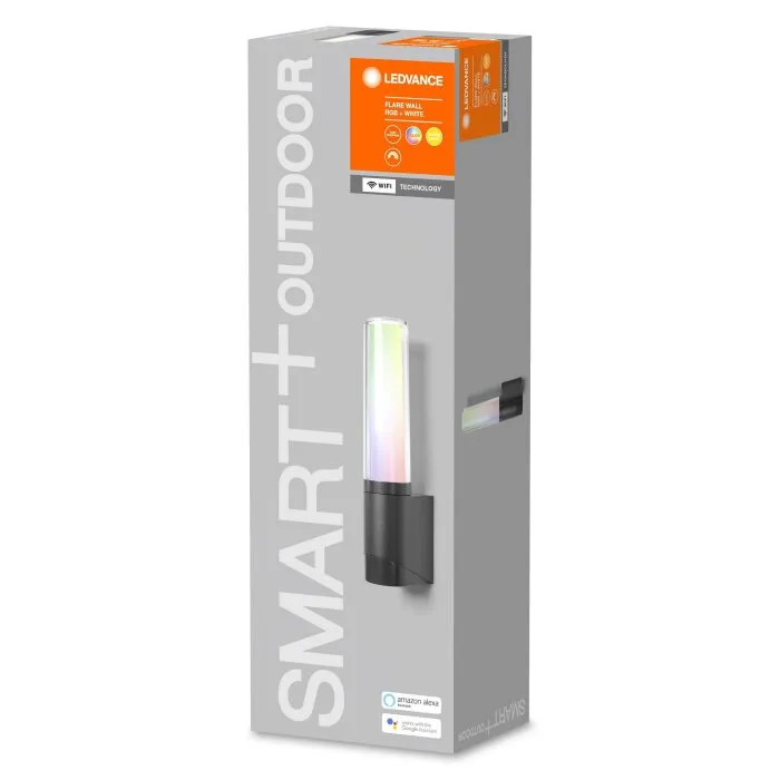 LEDVANCE FLARE Applique da esterno Grigio, 1-Luce, Cambia colore