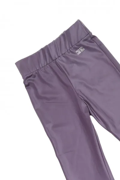 Leggings a zampa con logo in strass CANDY VIOLET