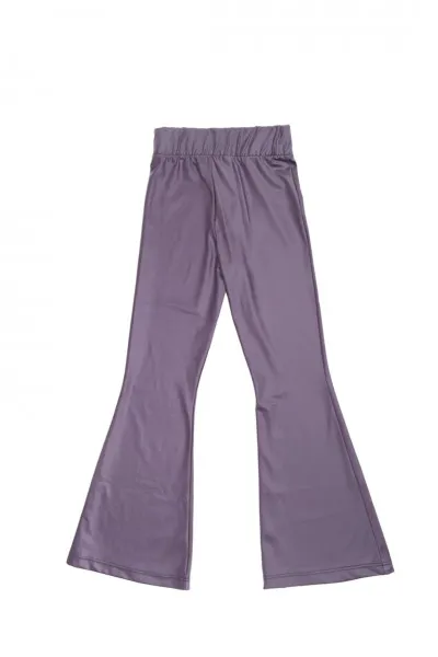 Leggings a zampa con logo in strass CANDY VIOLET