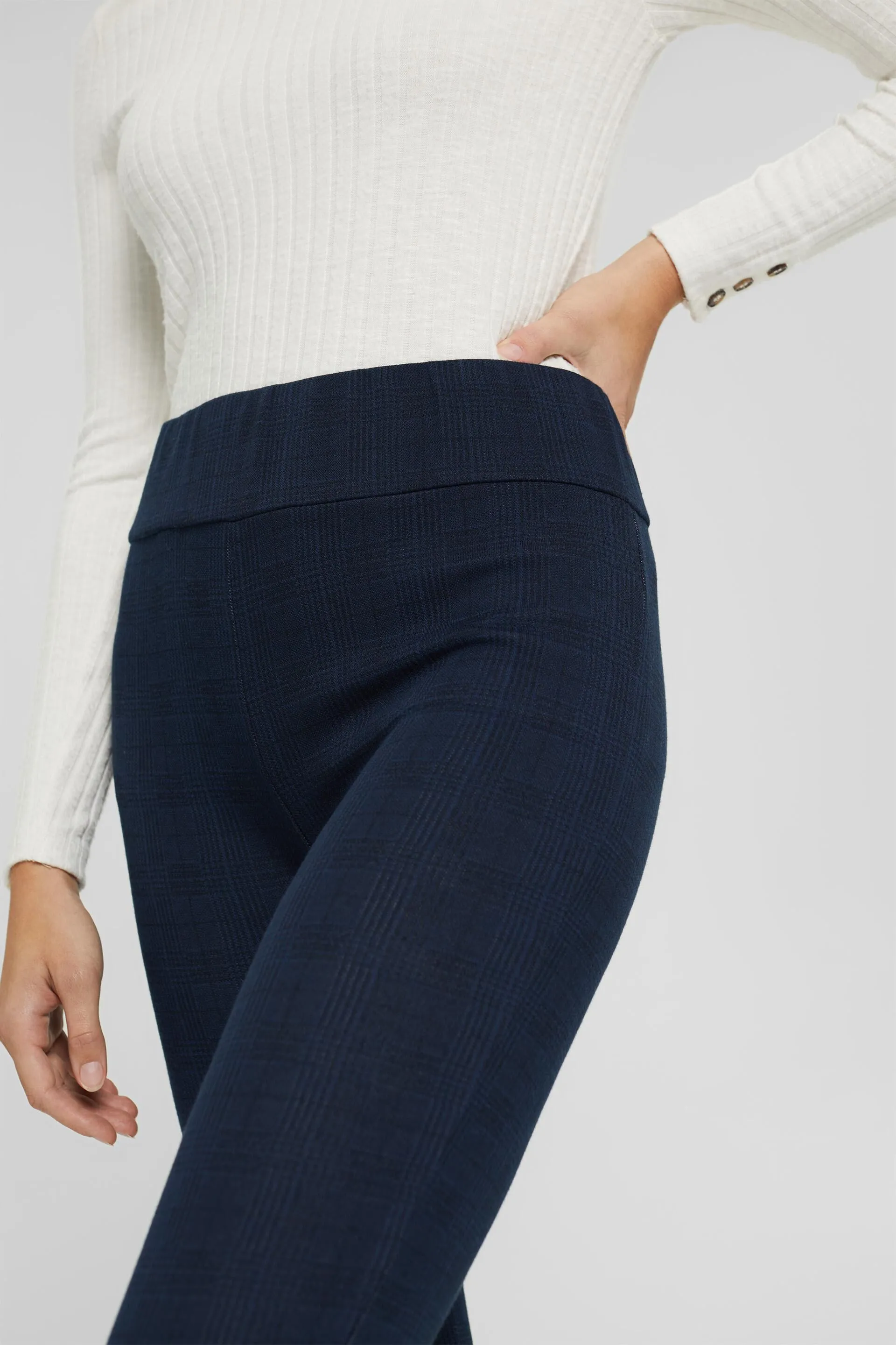 Leggings con quadri principe di Galles