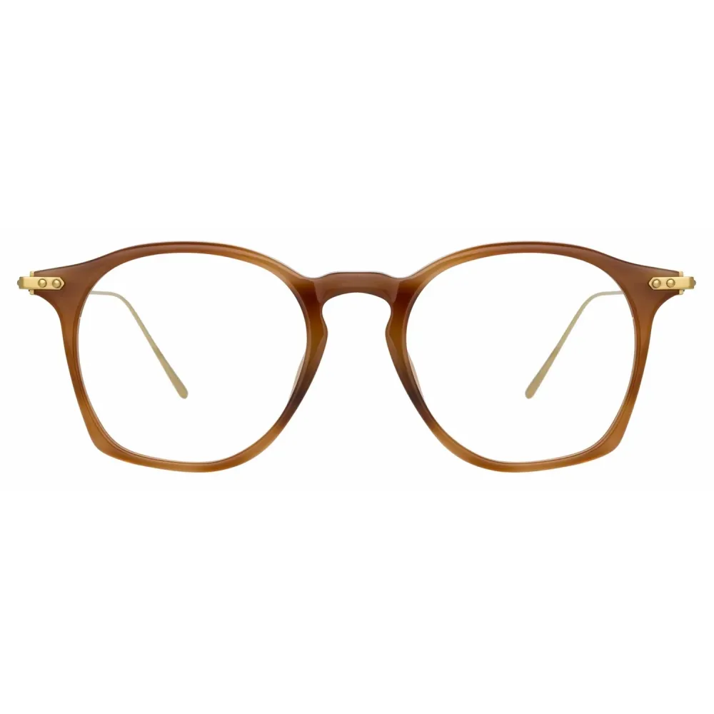 Linda Farrow - Occhiali da Vista Quadrati Mila in Corno - Linda Farrow Eyewear