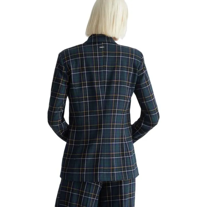 Liu Jo Blazer Check Con Borchie Verde/blu