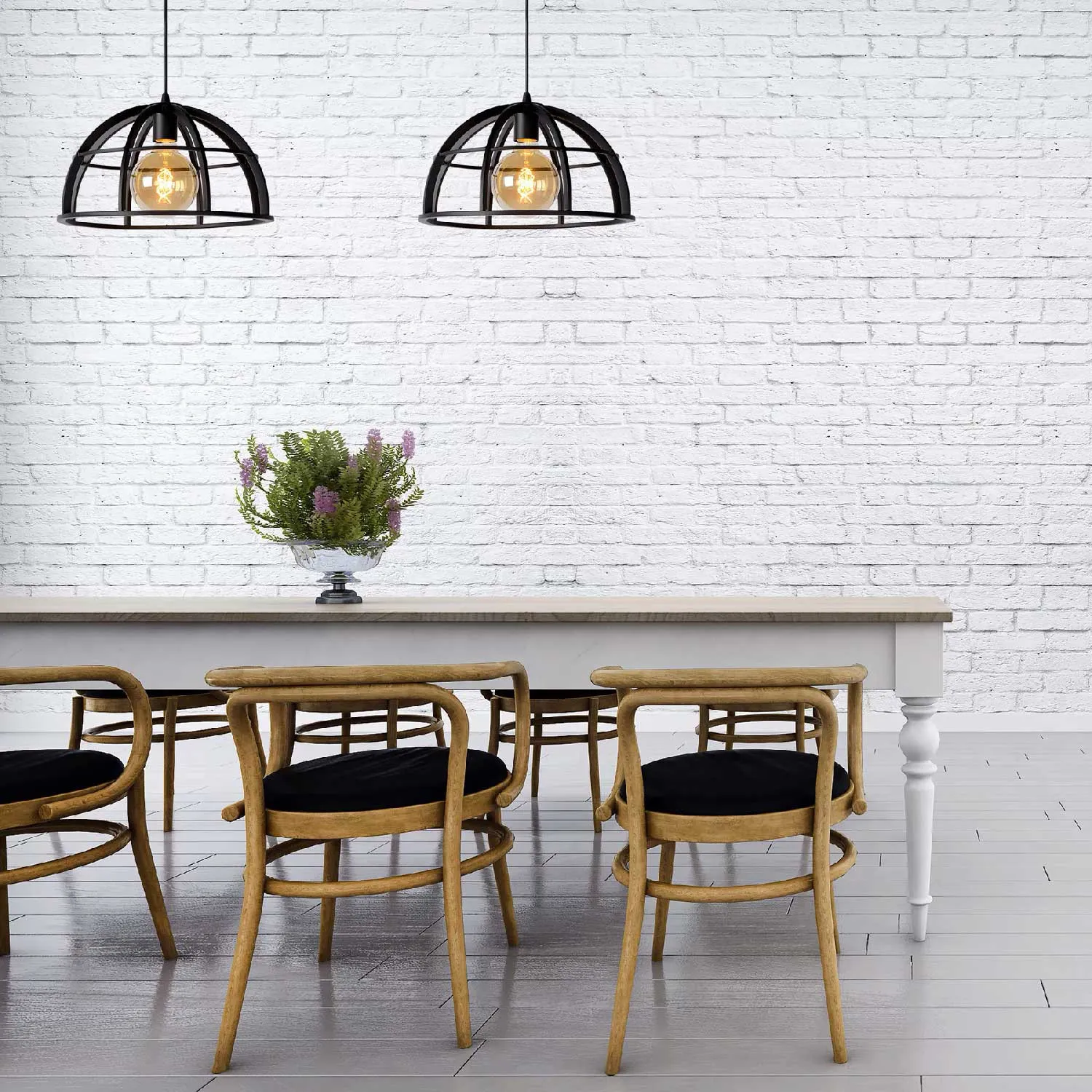 Lucide  Lampada a sospensione lineare con due diffusori in metallo dal design moderno Dikra - 60W