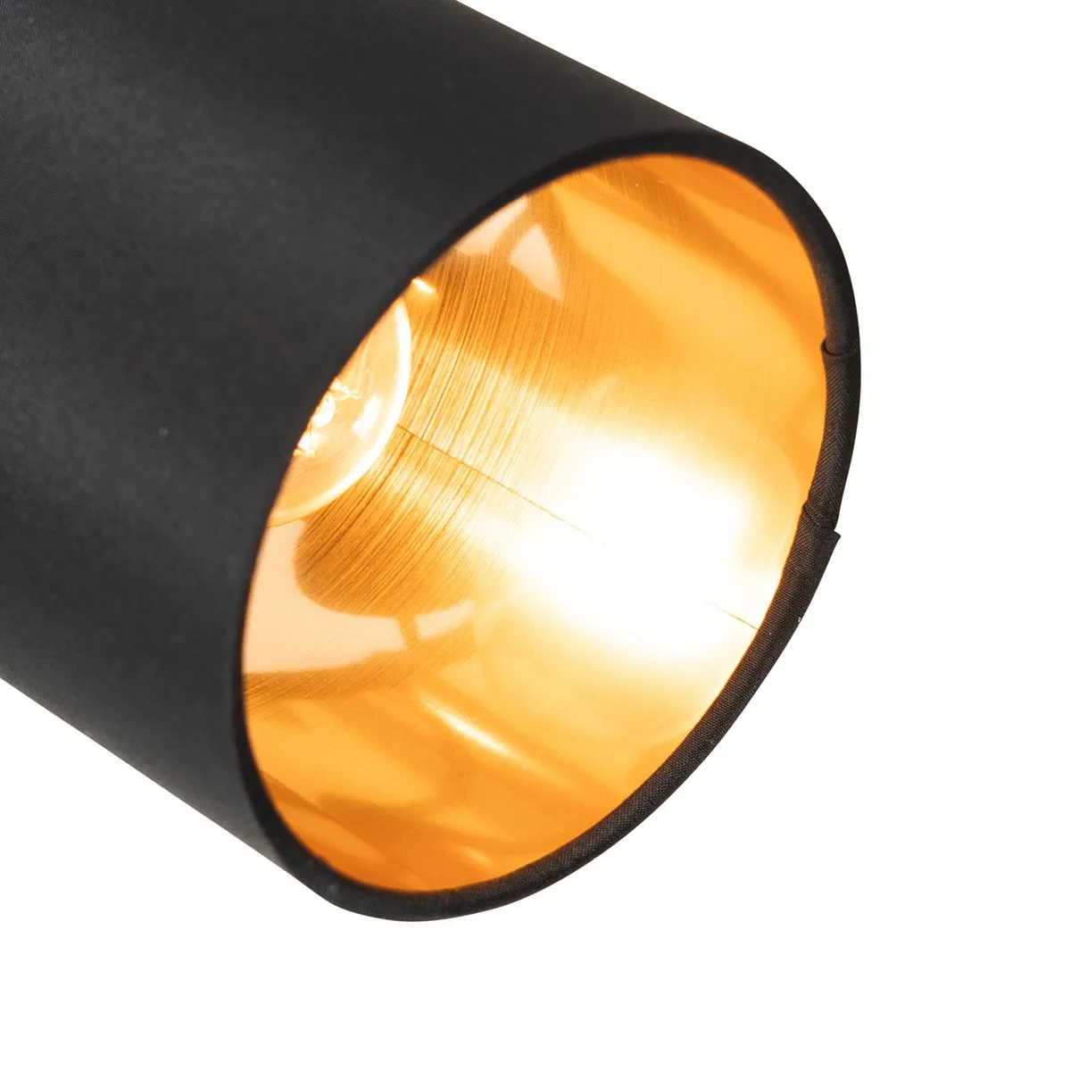 Macchia nera con interno dorato a 3 luci - Lofty