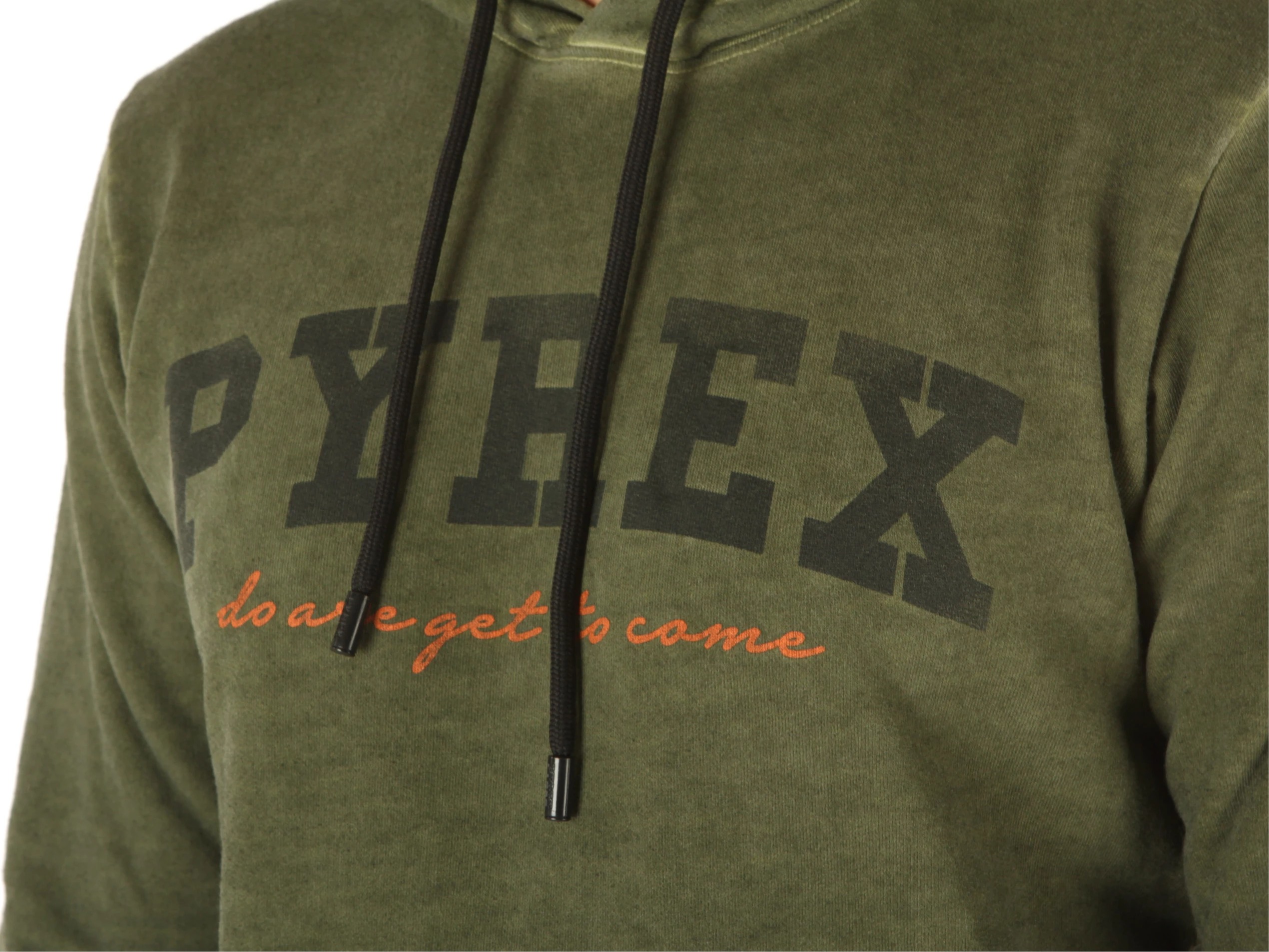 Maglia Uomo In Felpa Con Cappuccio Tinto Freddo Verde Militare