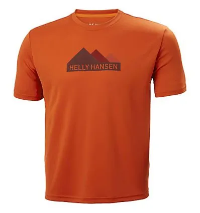 Maglietta Helly Hansen HH Tech Graphic (Patrol Orange) uomo