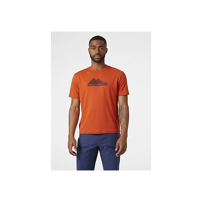 Maglietta Helly Hansen HH Tech Graphic (Patrol Orange) uomo