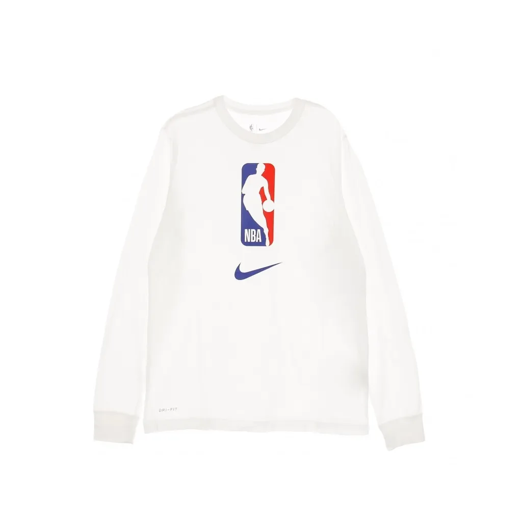 maglietta manica lunga uomo nba team 31 dry fit tee WHITE