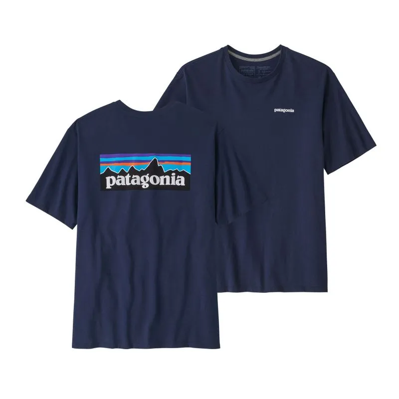 Maglietta Patagonia P-6 Logo Responsabili-tee (Classic navy) uomo