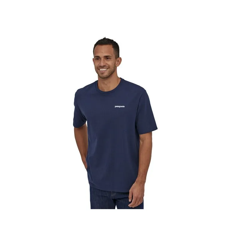 Maglietta Patagonia P-6 Logo Responsabili-tee (Classic navy) uomo
