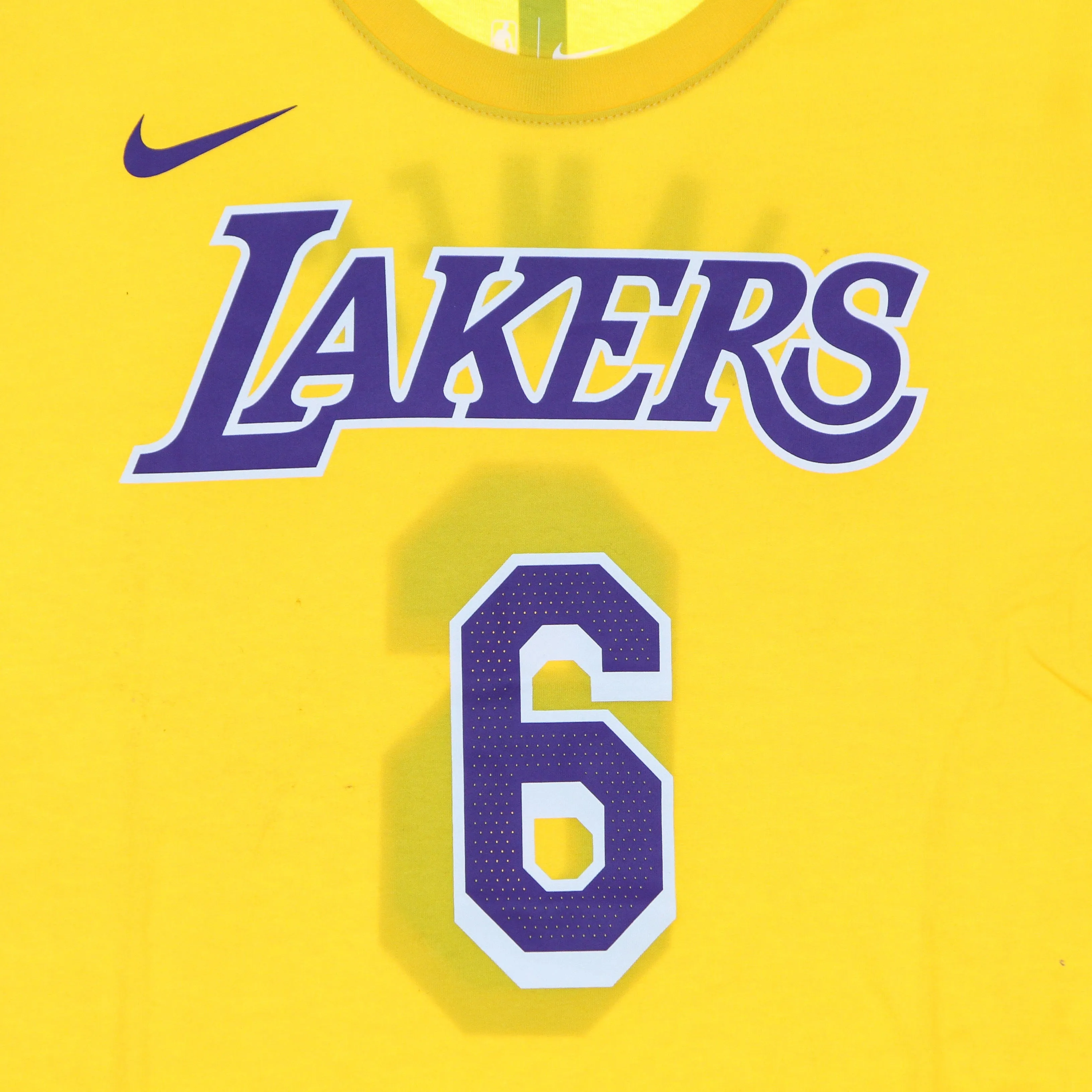 Maglietta Uomo Nba Tee No 6 Lebron James Loslak Amarillo