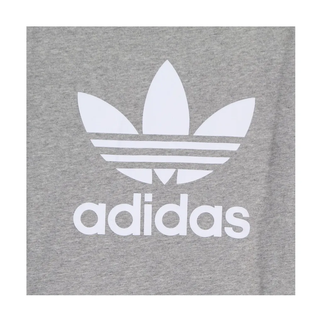 maglietta uomo trefoil tee MEDIUM GREY HEATHER/WHITE