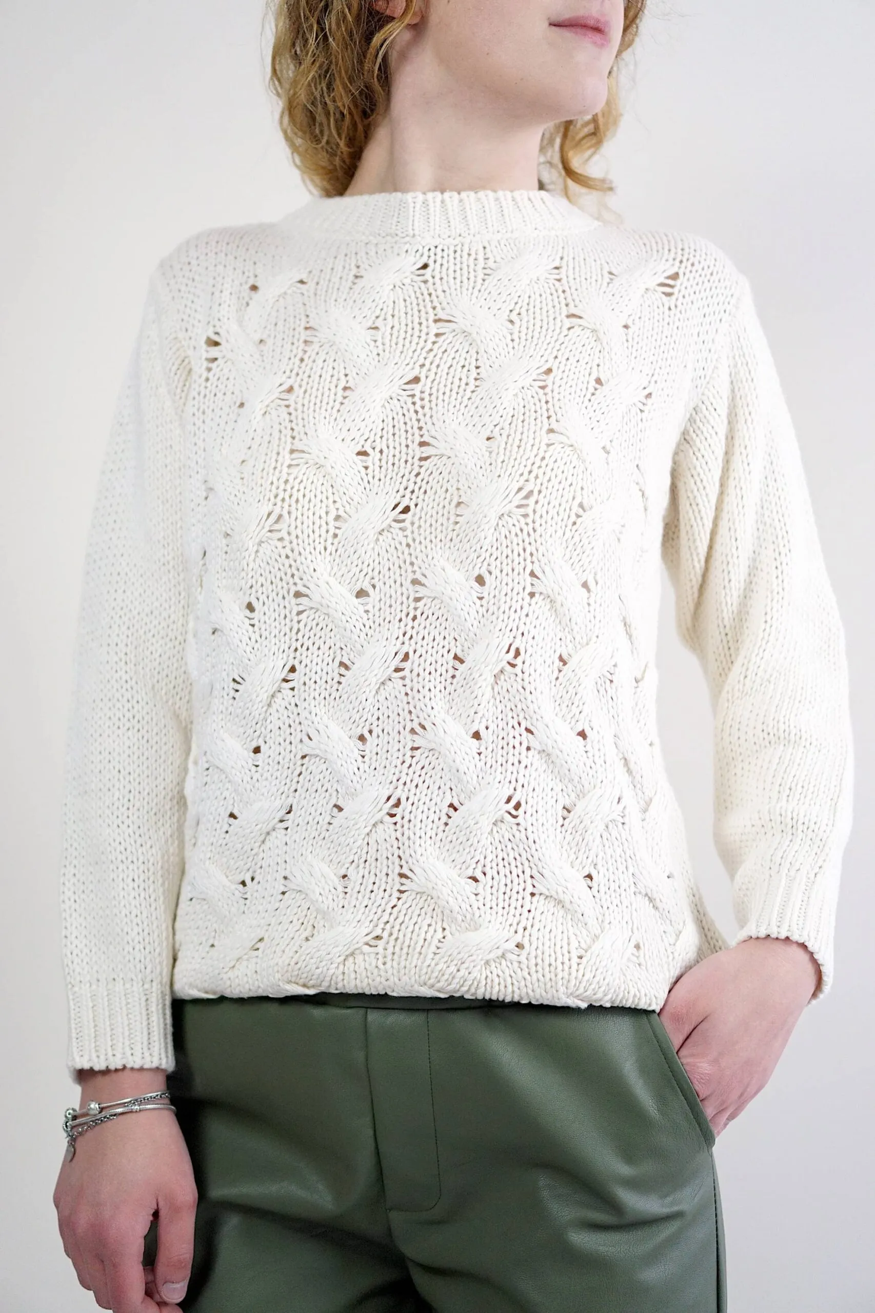 Maglioncino in cotone burro | Cristina Gavioli