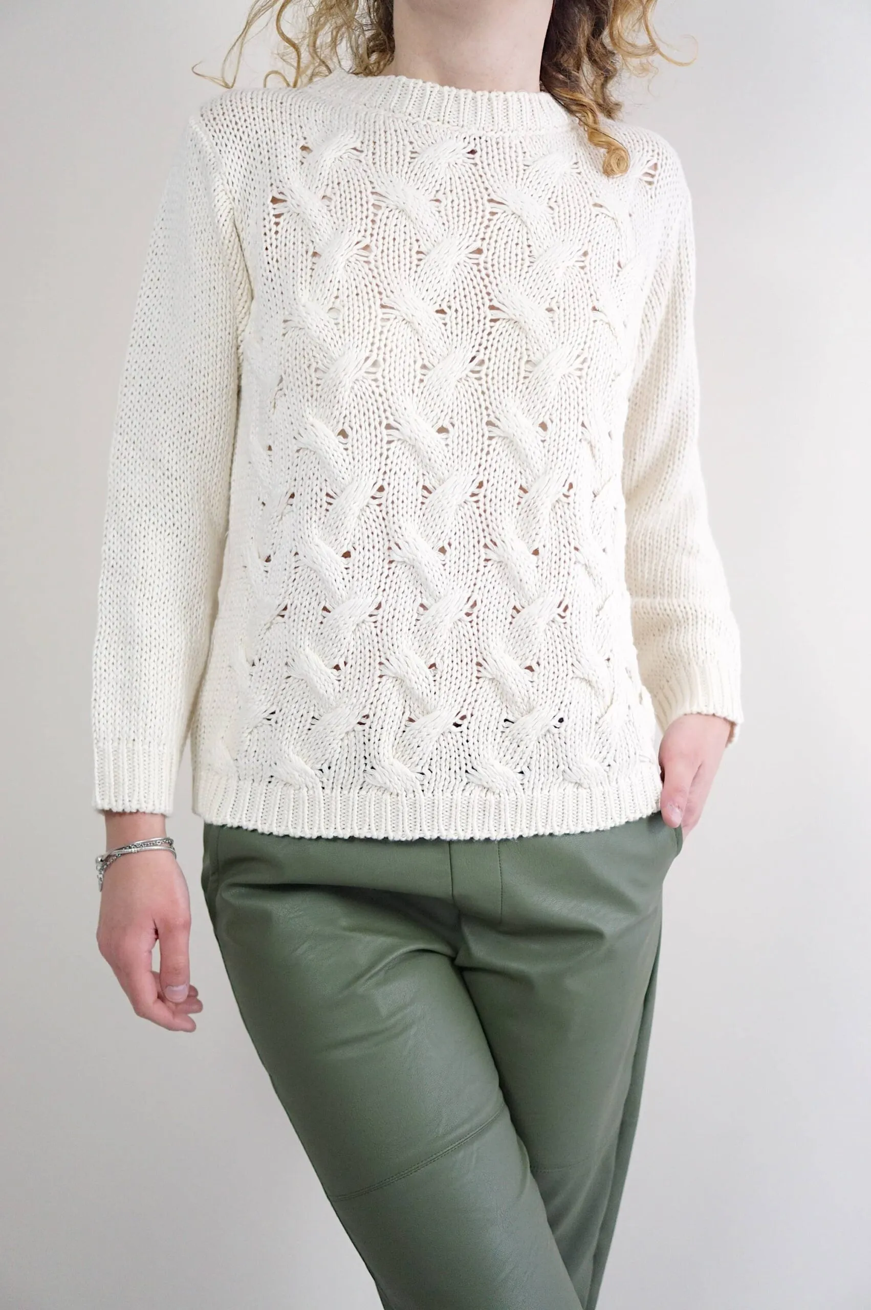 Maglioncino in cotone burro | Cristina Gavioli