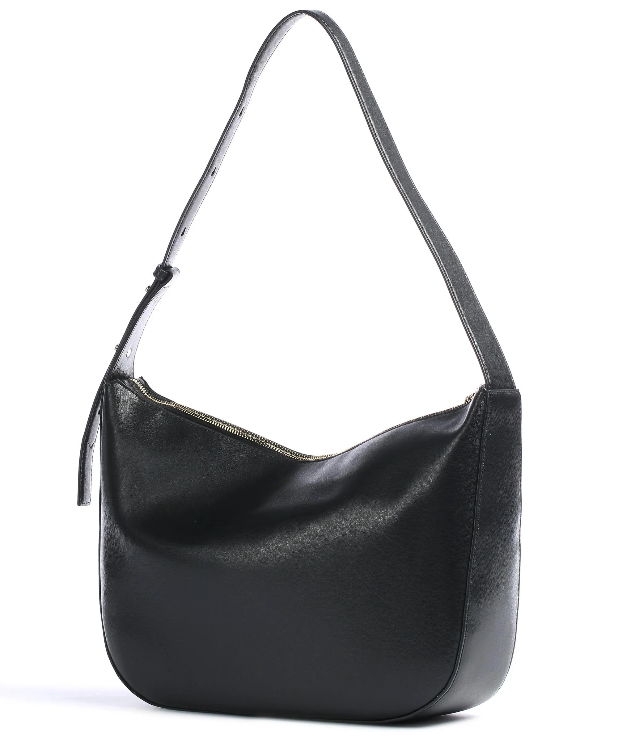  Mandarina Duck Luna Borsa hobo pelle di vitello finemente grana nero  
